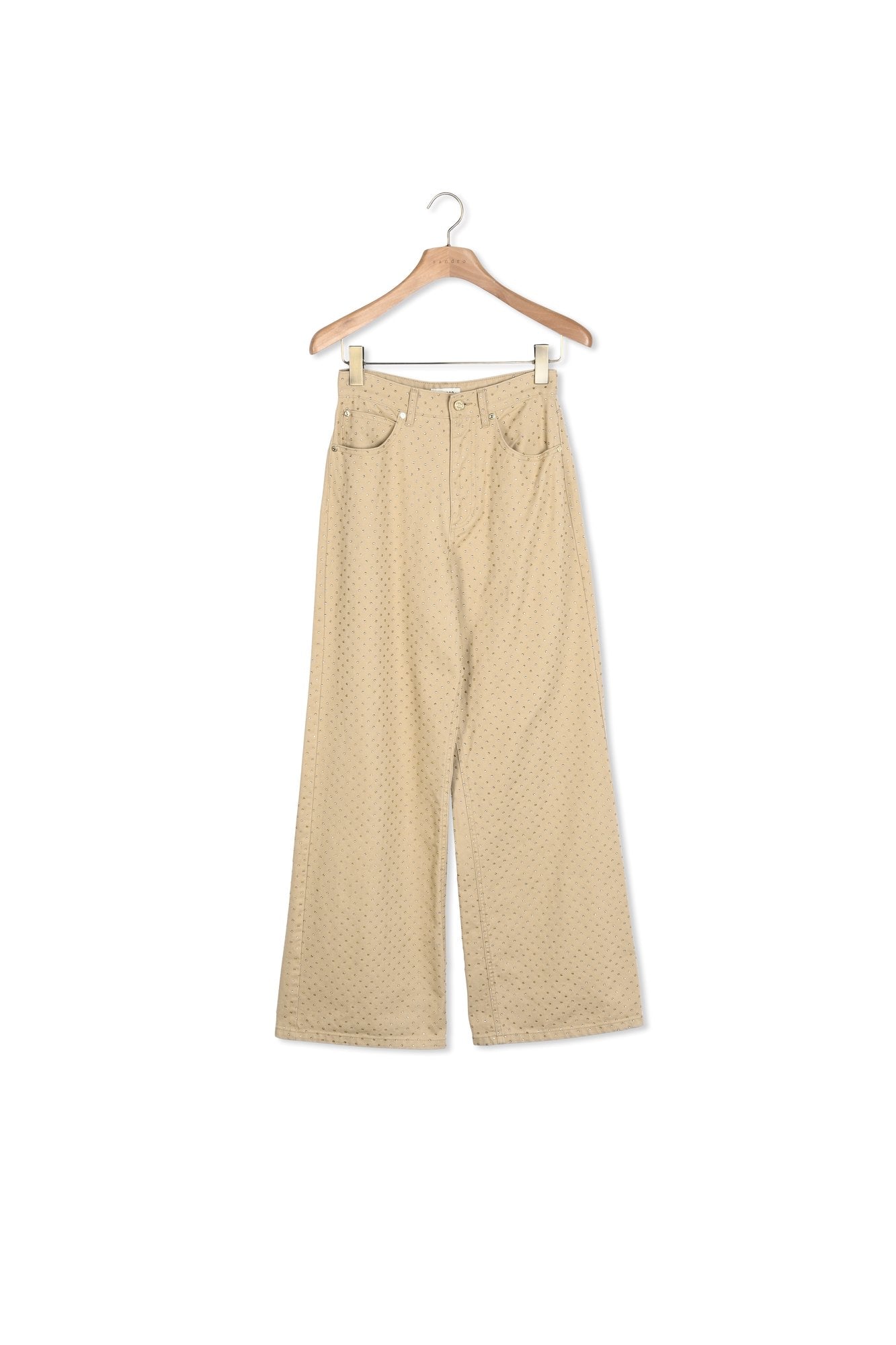 Jean large avec strass Sandro seconde main