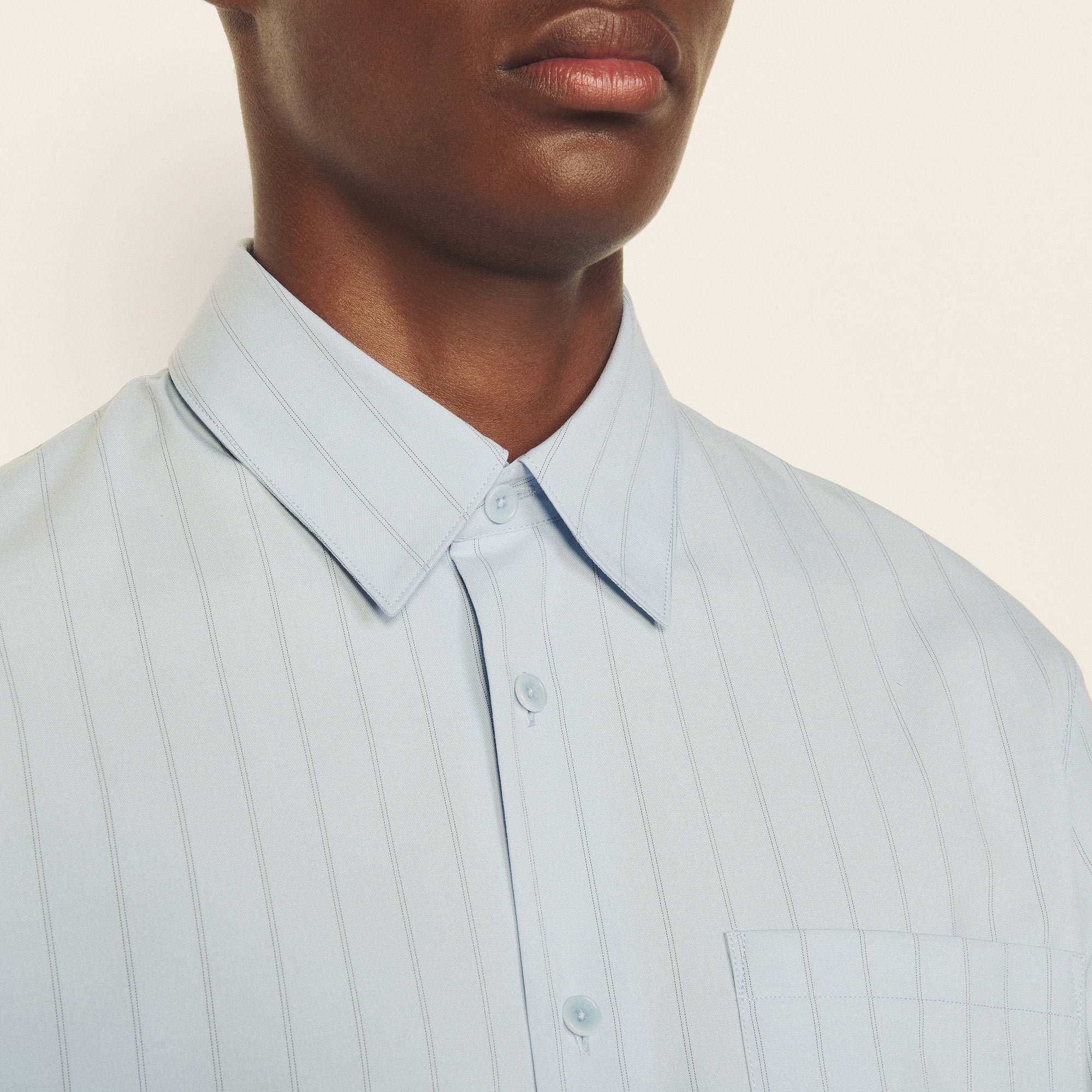 Chemise fluide rayée Sandro seconde main