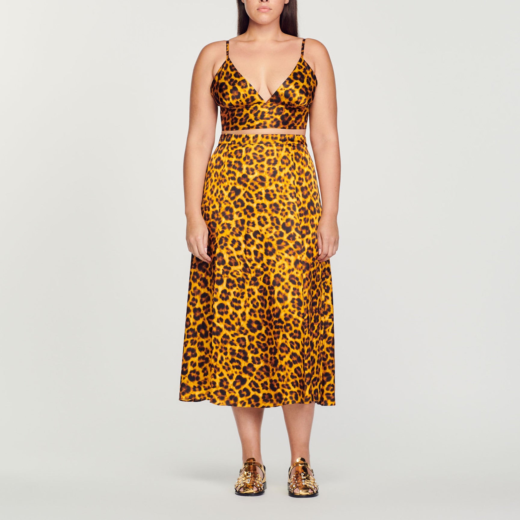 Jupe léopard Sandro seconde main