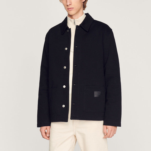 Blouson worker en coton Sandro seconde main