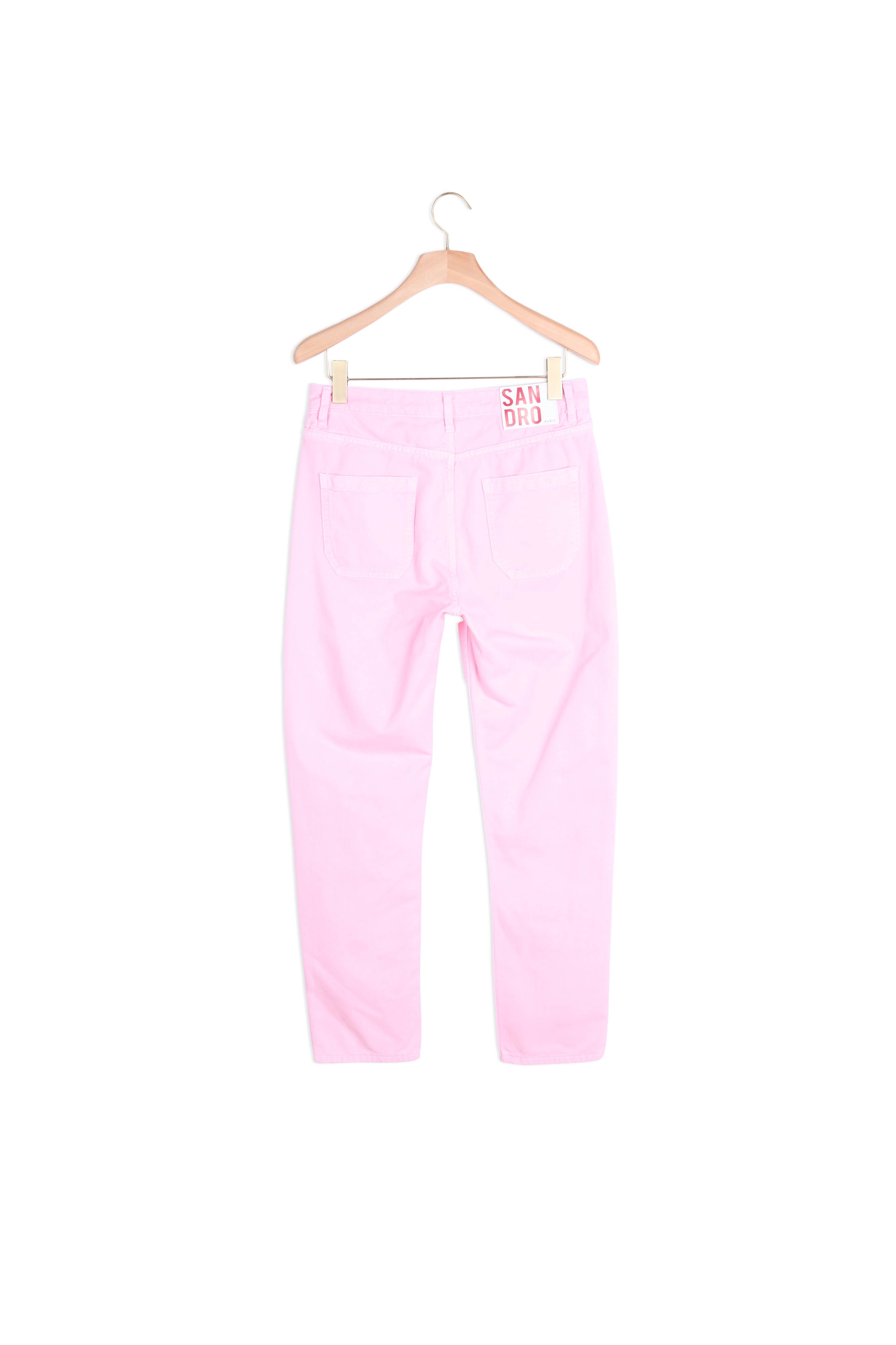 Jean rose taille haute Sandro seconde main