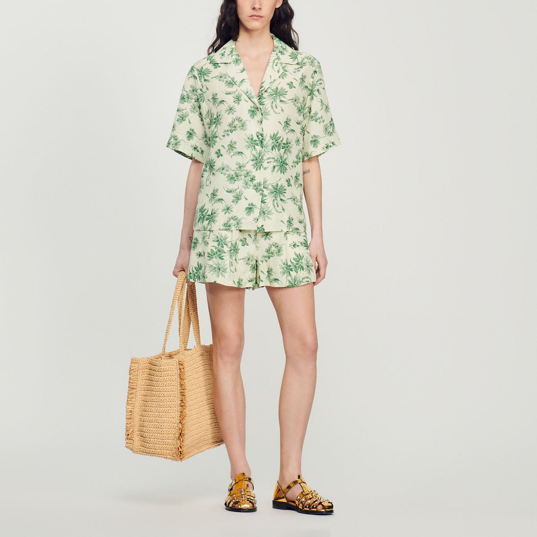 Chemise large imprimée Sandro seconde main