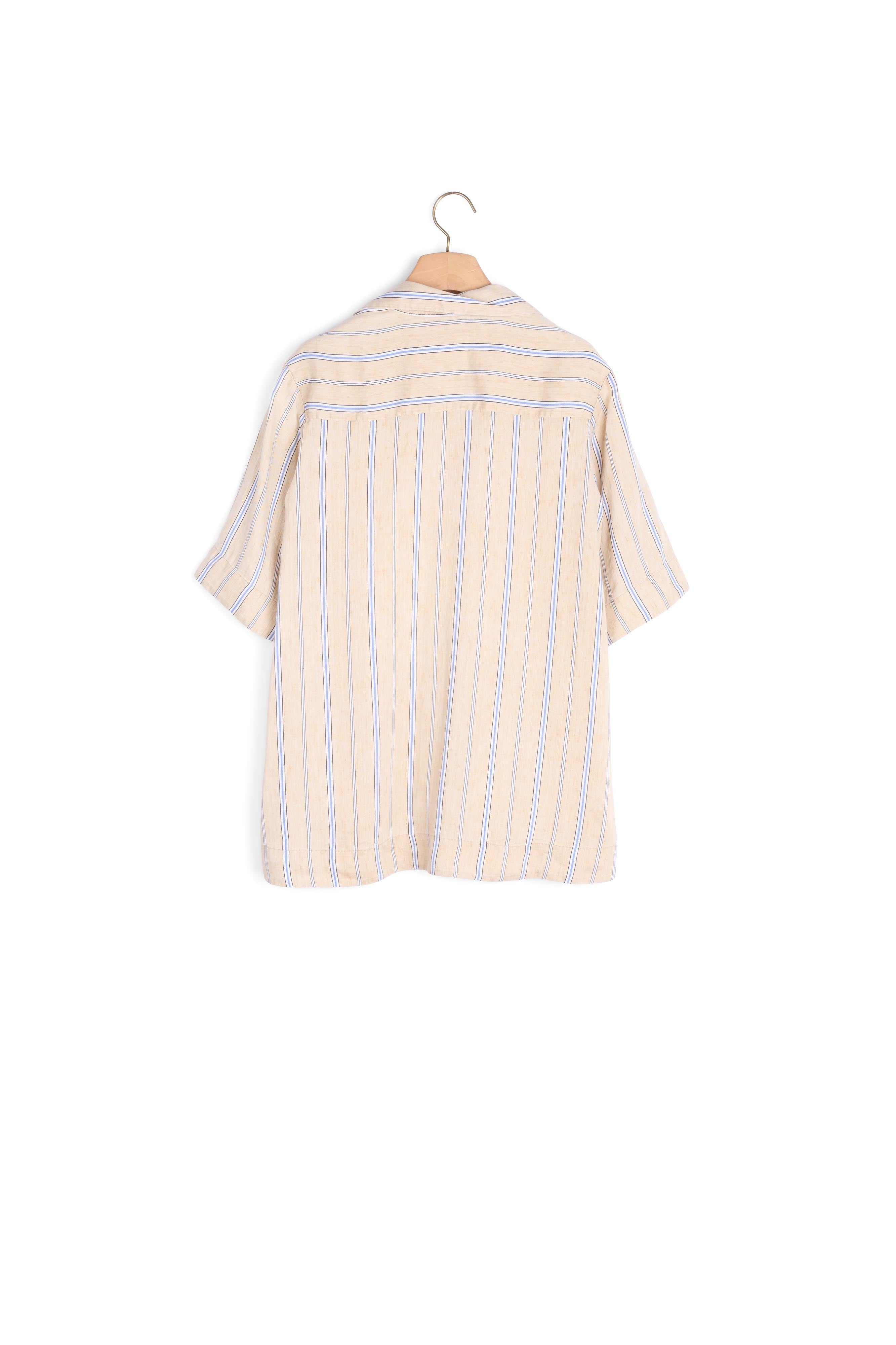 Chemise Beige / Bleu Sandro seconde main