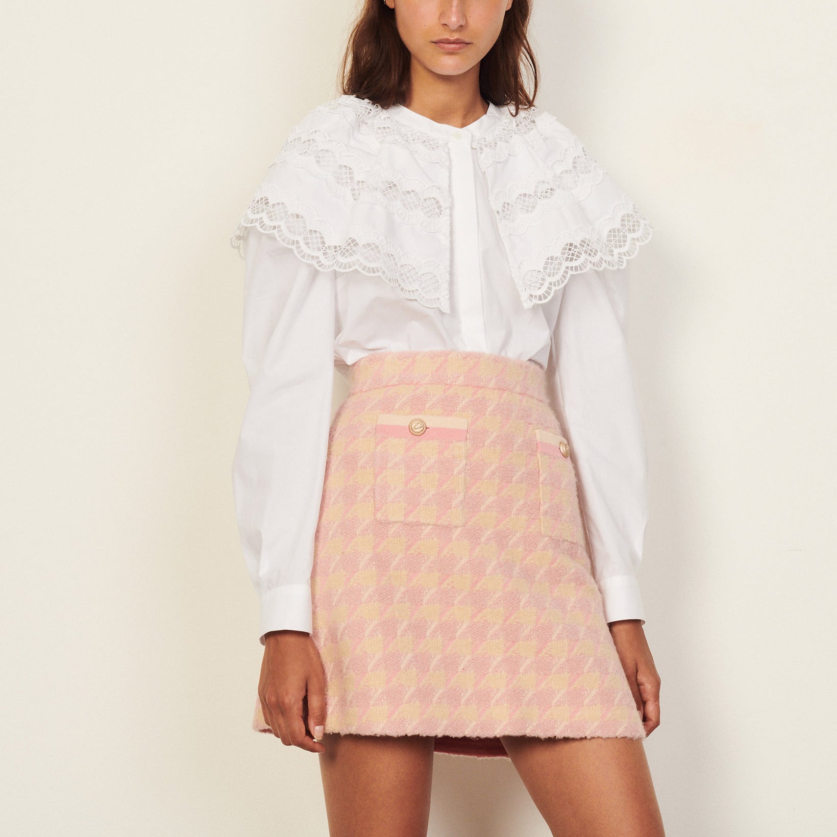 Jupe Rose Sandro seconde main