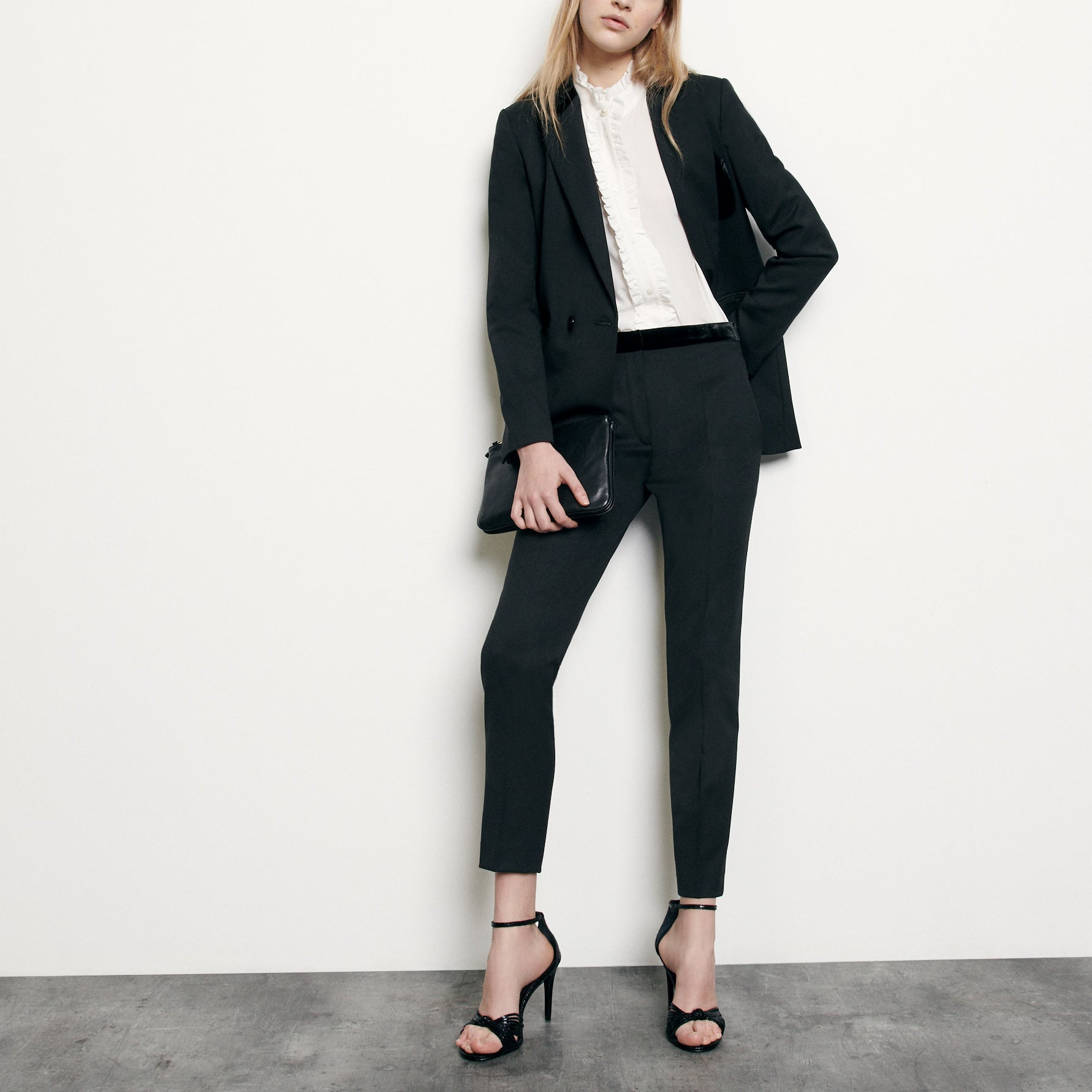 Pantalon de costume droit Sandro seconde main