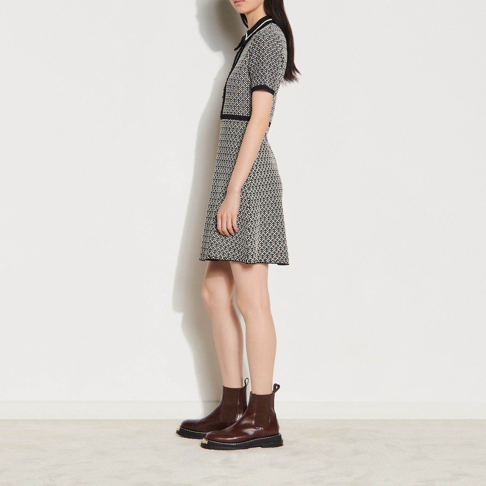 Robe courte en Maille Sandro seconde main