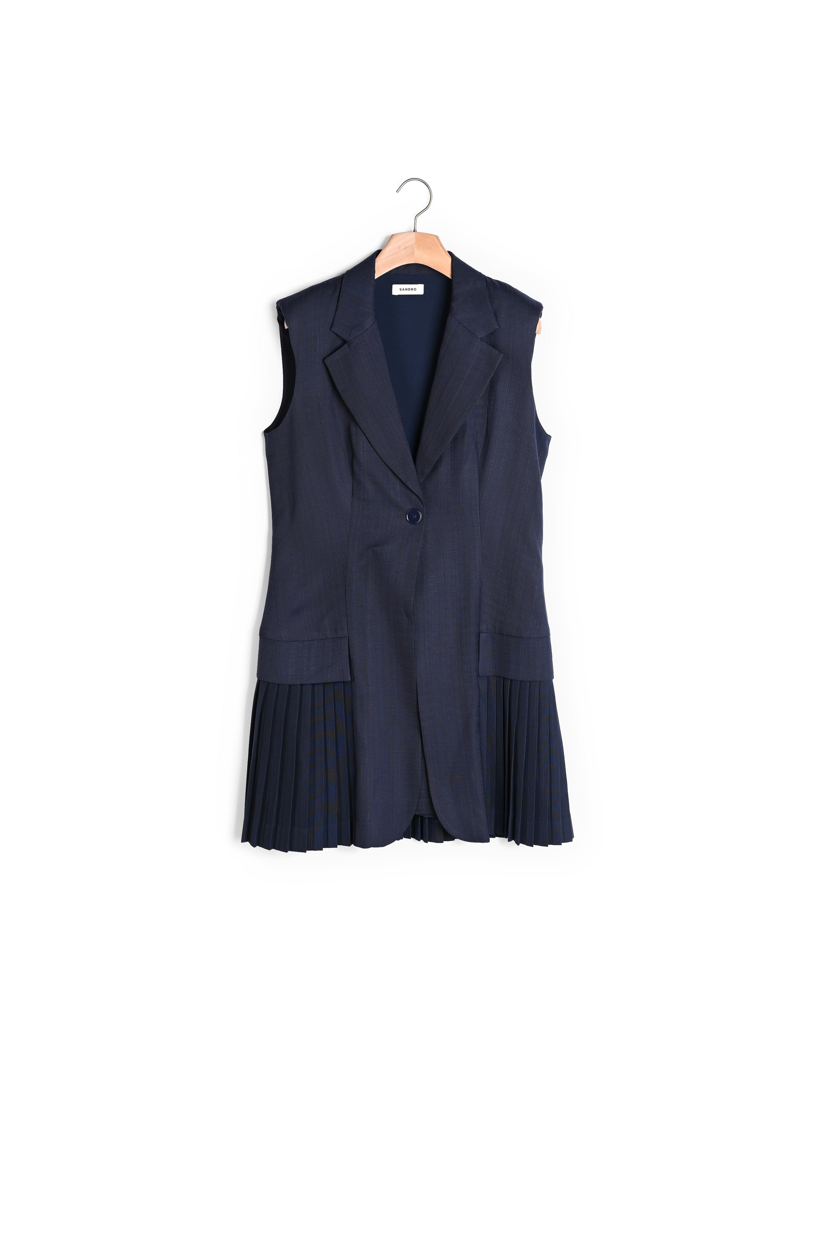Robe courte tailleur plissée Sandro seconde main