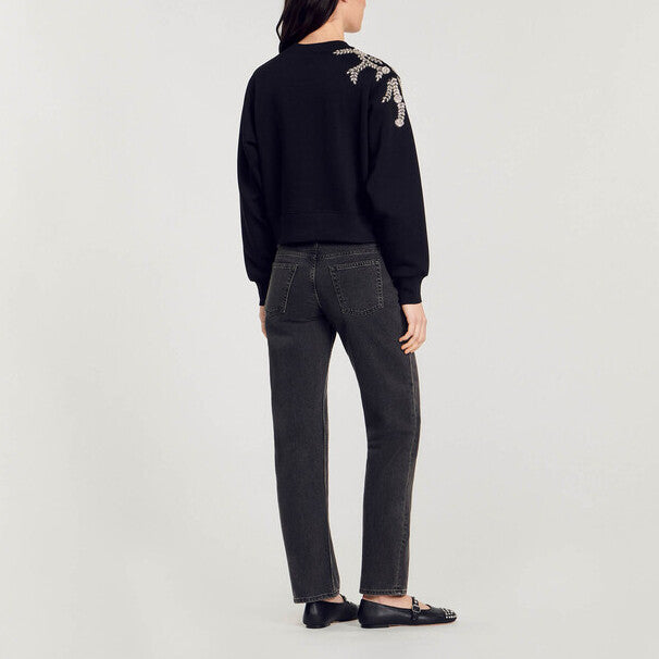 Sweatshirt bijou Sandro seconde main