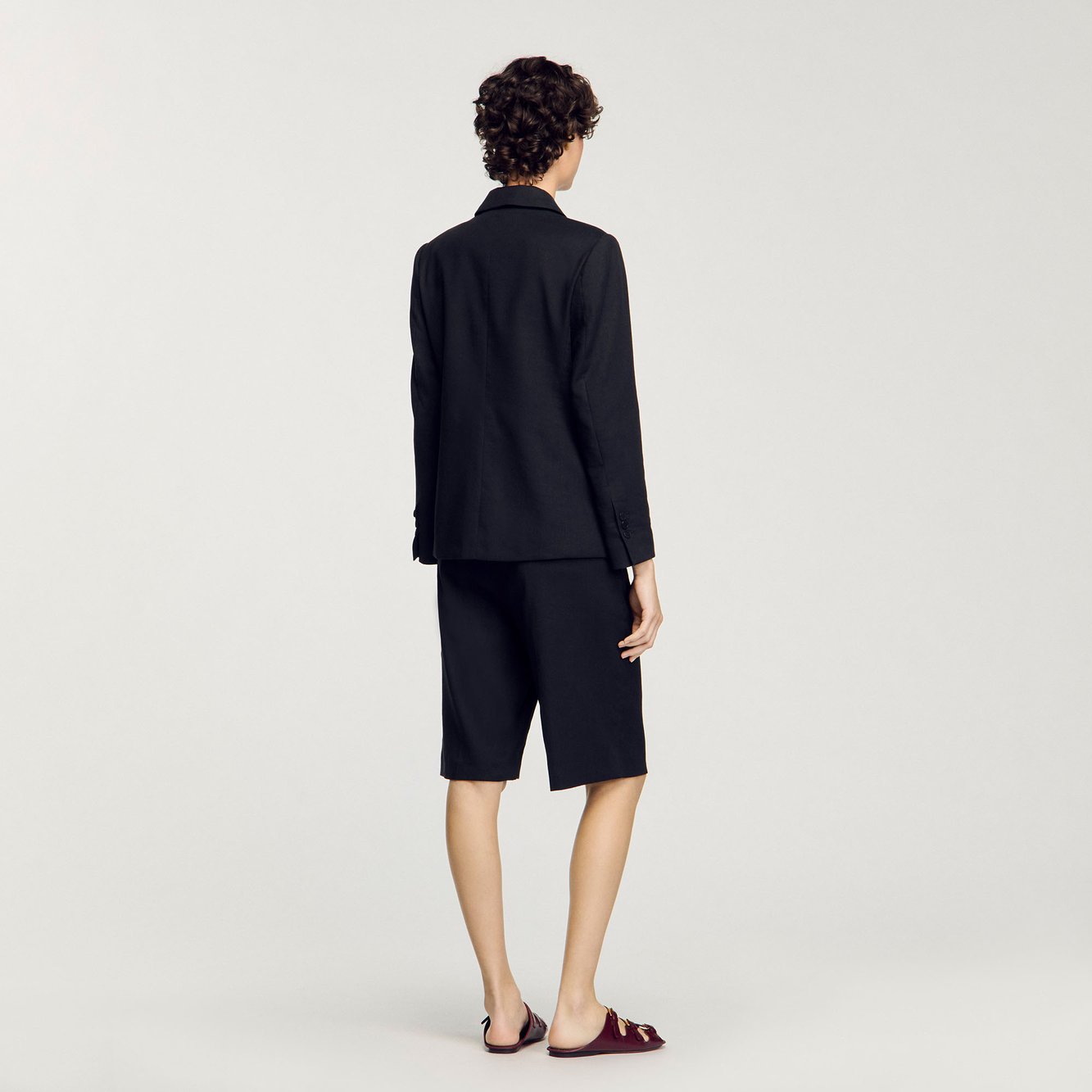 Veste de costume à boutonnage croisé Sandro seconde main