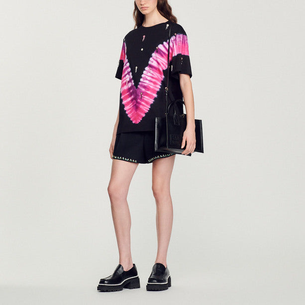 T-shirt brodé Sandro seconde main