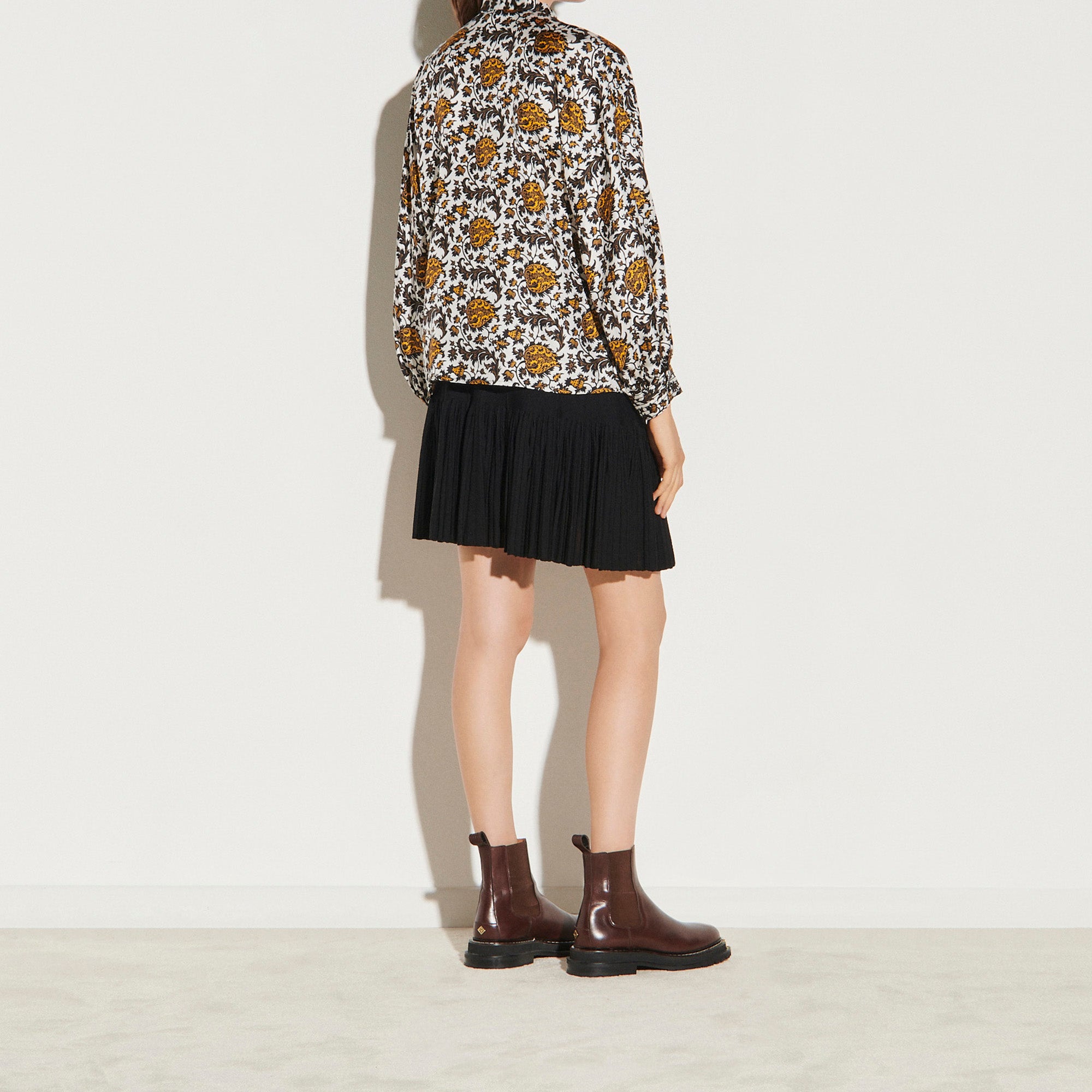 Chemise imprimée en soie Sandro seconde main