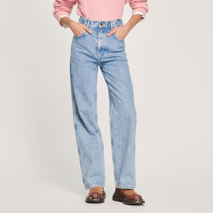 Jean droit orné de strass Sandro seconde main