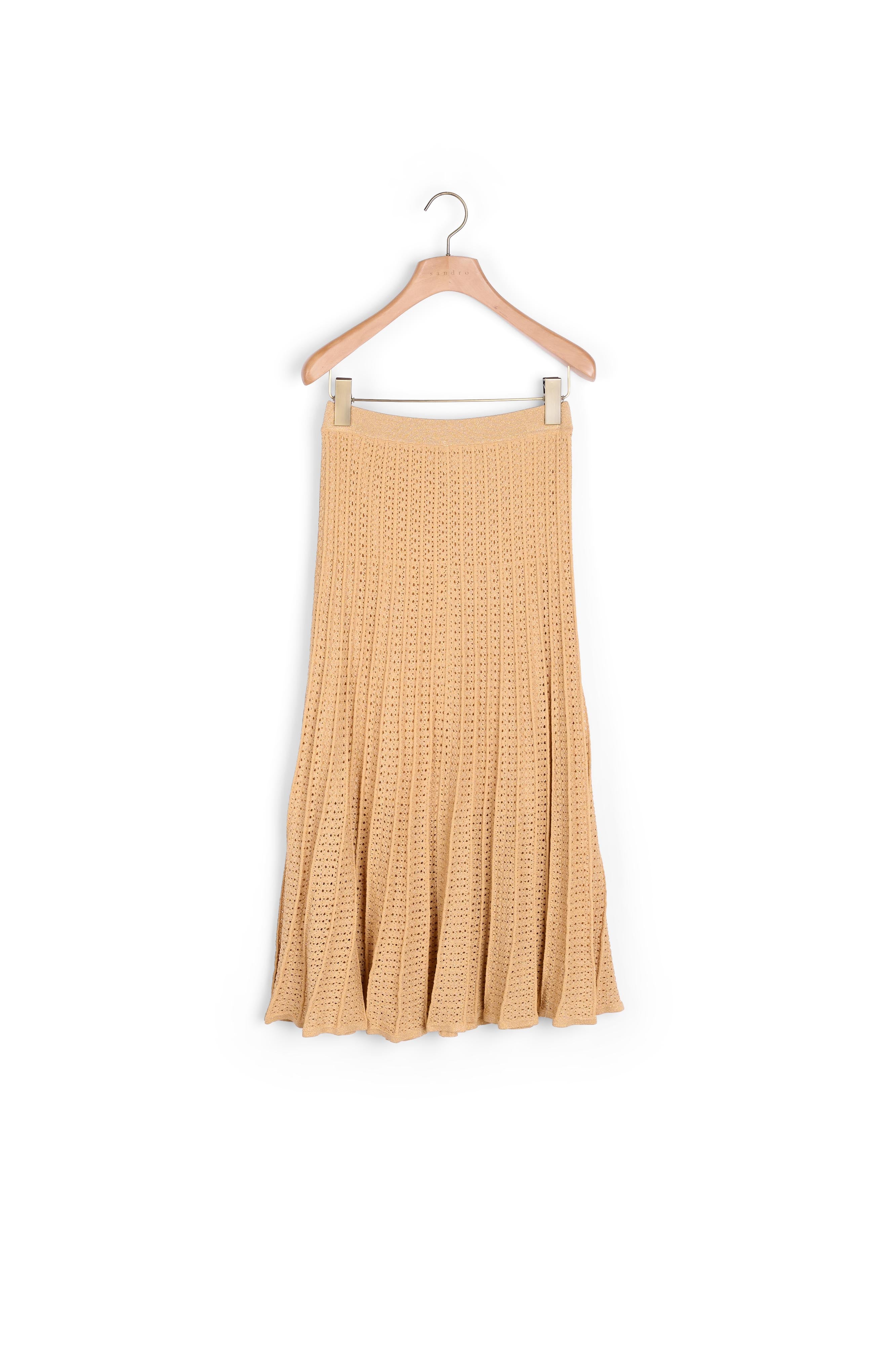 Jupe longue en pointelle fantaisie Sandro seconde main