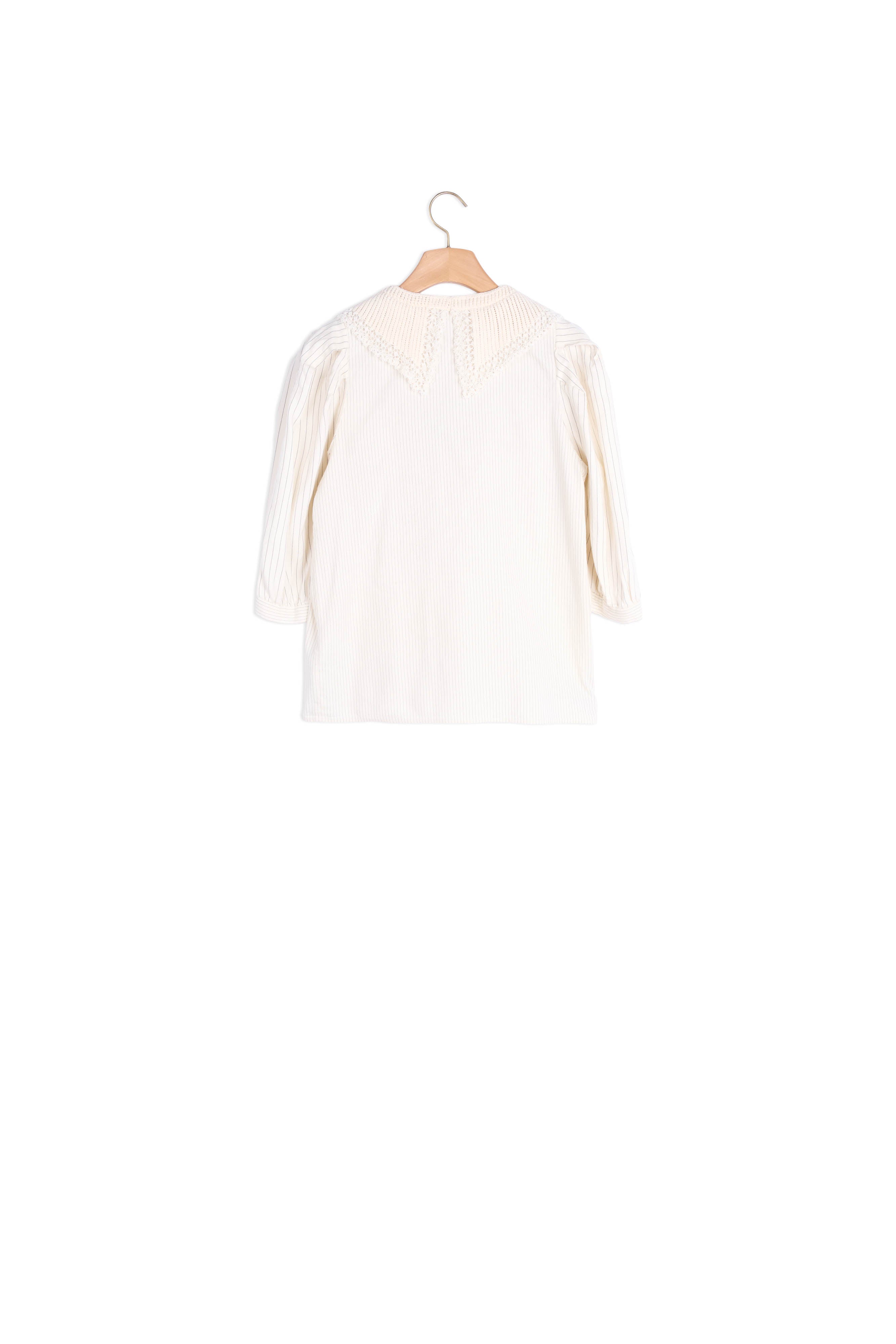 Chemise en lin rayée Sandro seconde main