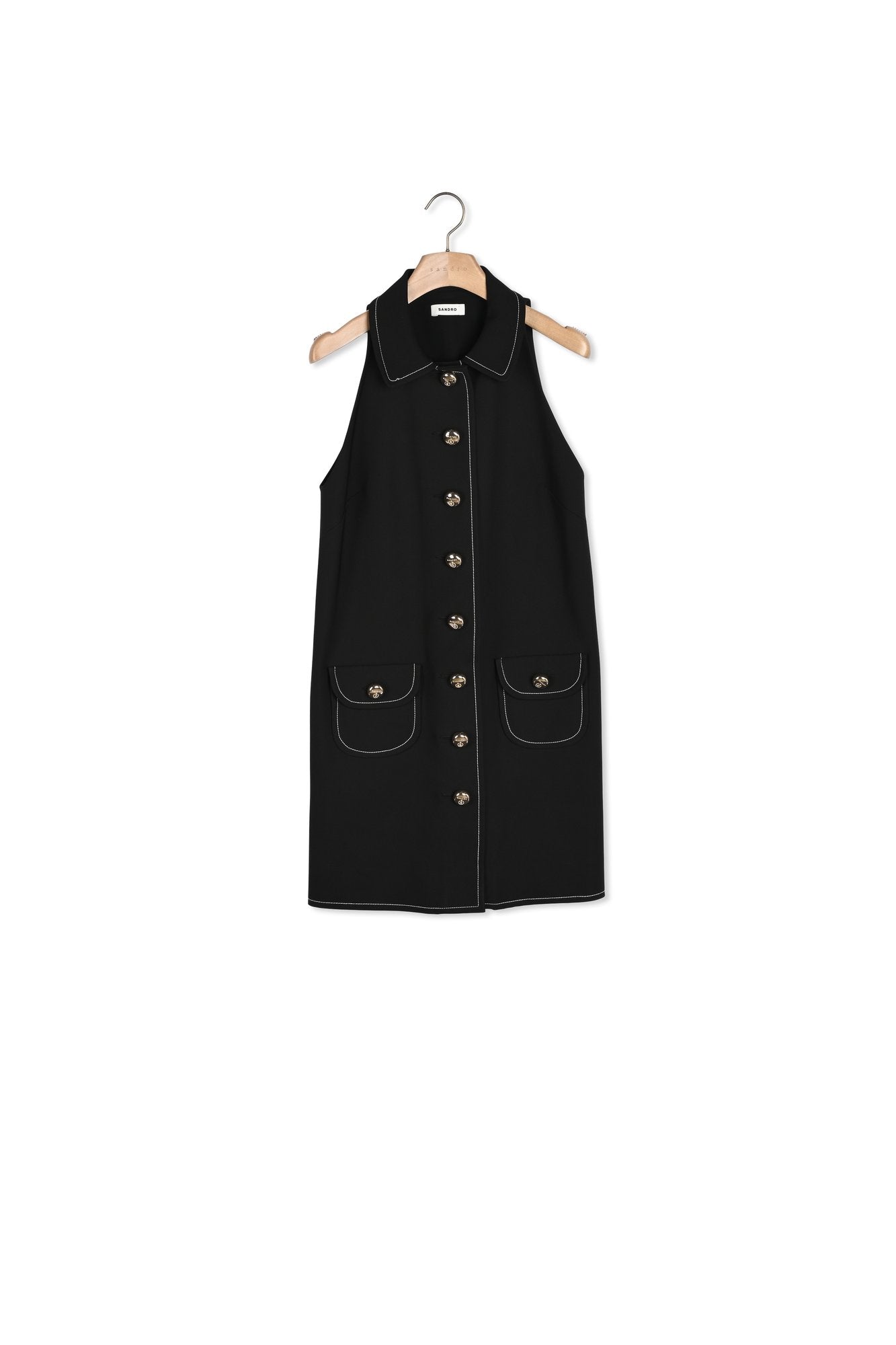 Robe courte à col claudine Sandro seconde main