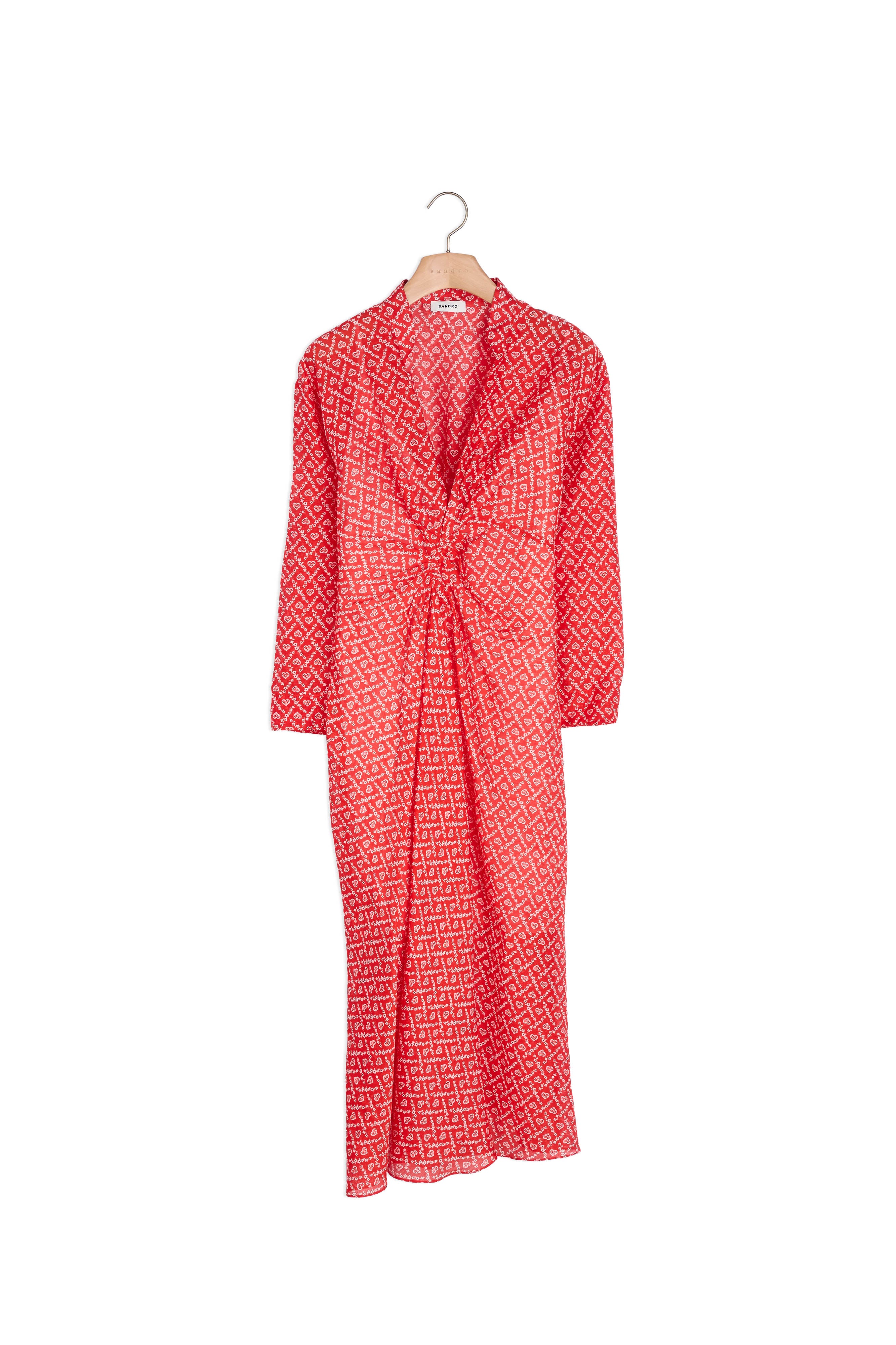 Robe longue imprimée Sandro seconde main