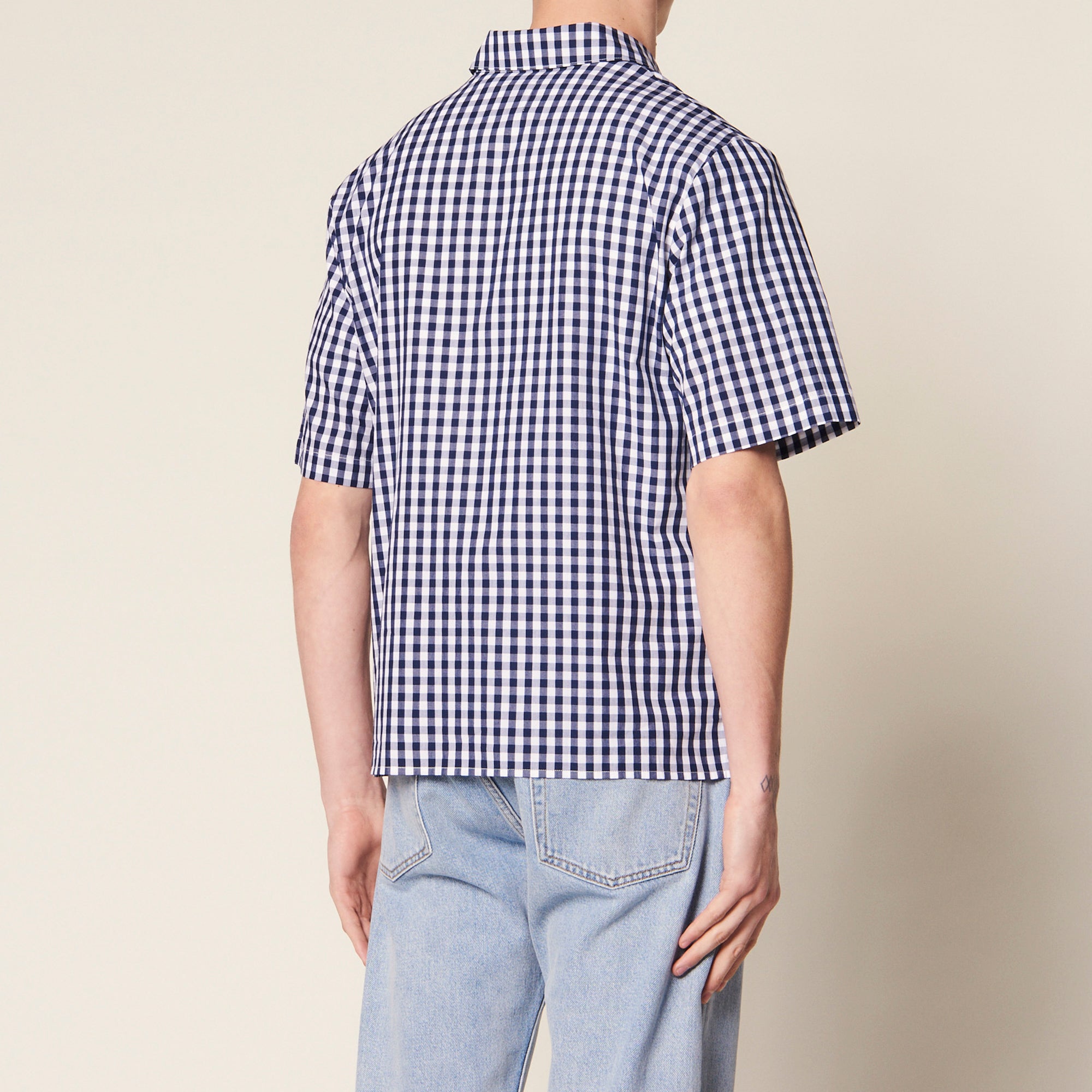 Chemise vichy en tissus Japonais Sandro seconde main