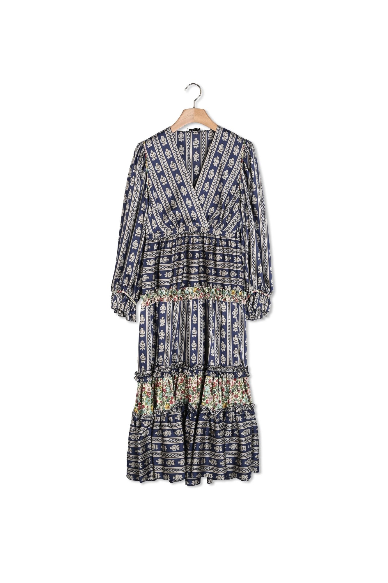 Robe longues en mix imprimés Sandro seconde main