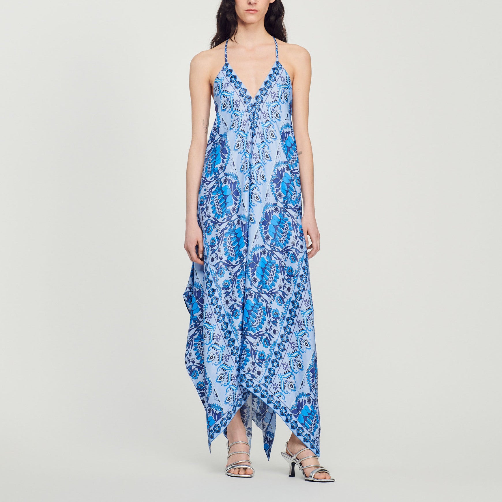 Robe longue  asymétrique Sandro seconde main