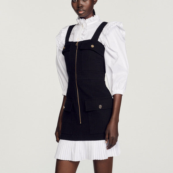 Robe courte en tweed Sandro seconde main