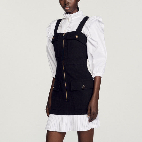 Robe courte en tweed Sandro seconde main