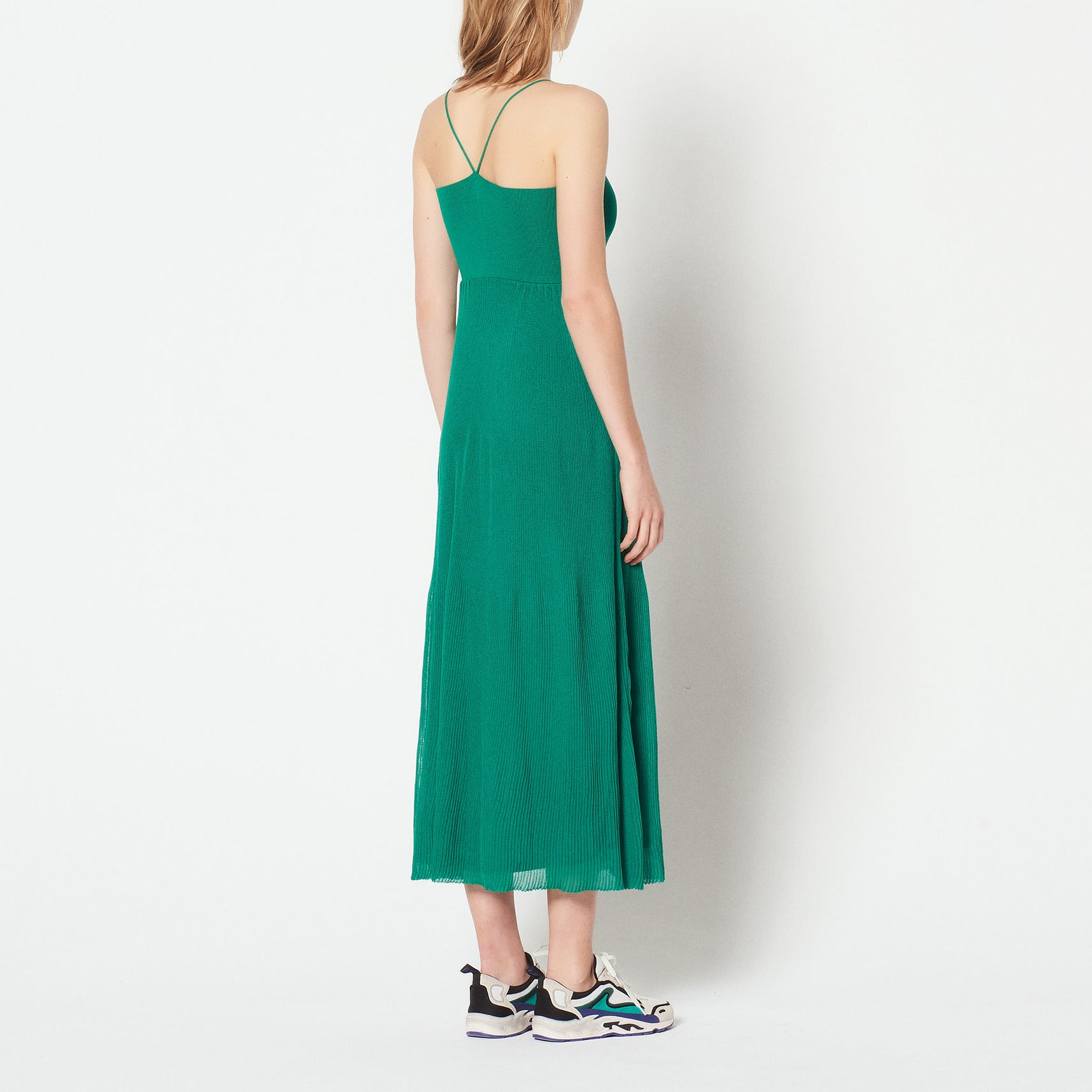 Robe longue en Maille et fines bretelles Sandro seconde main