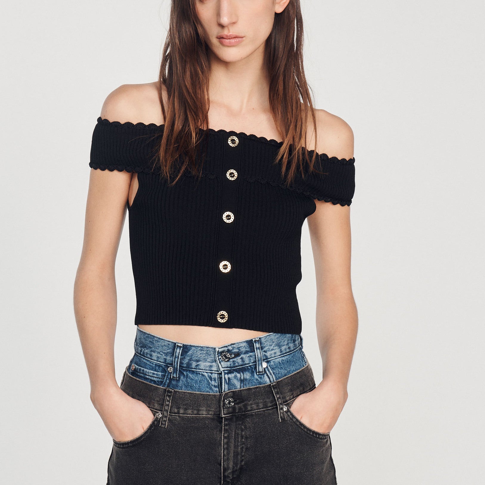 Top court en Maille Sandro seconde main