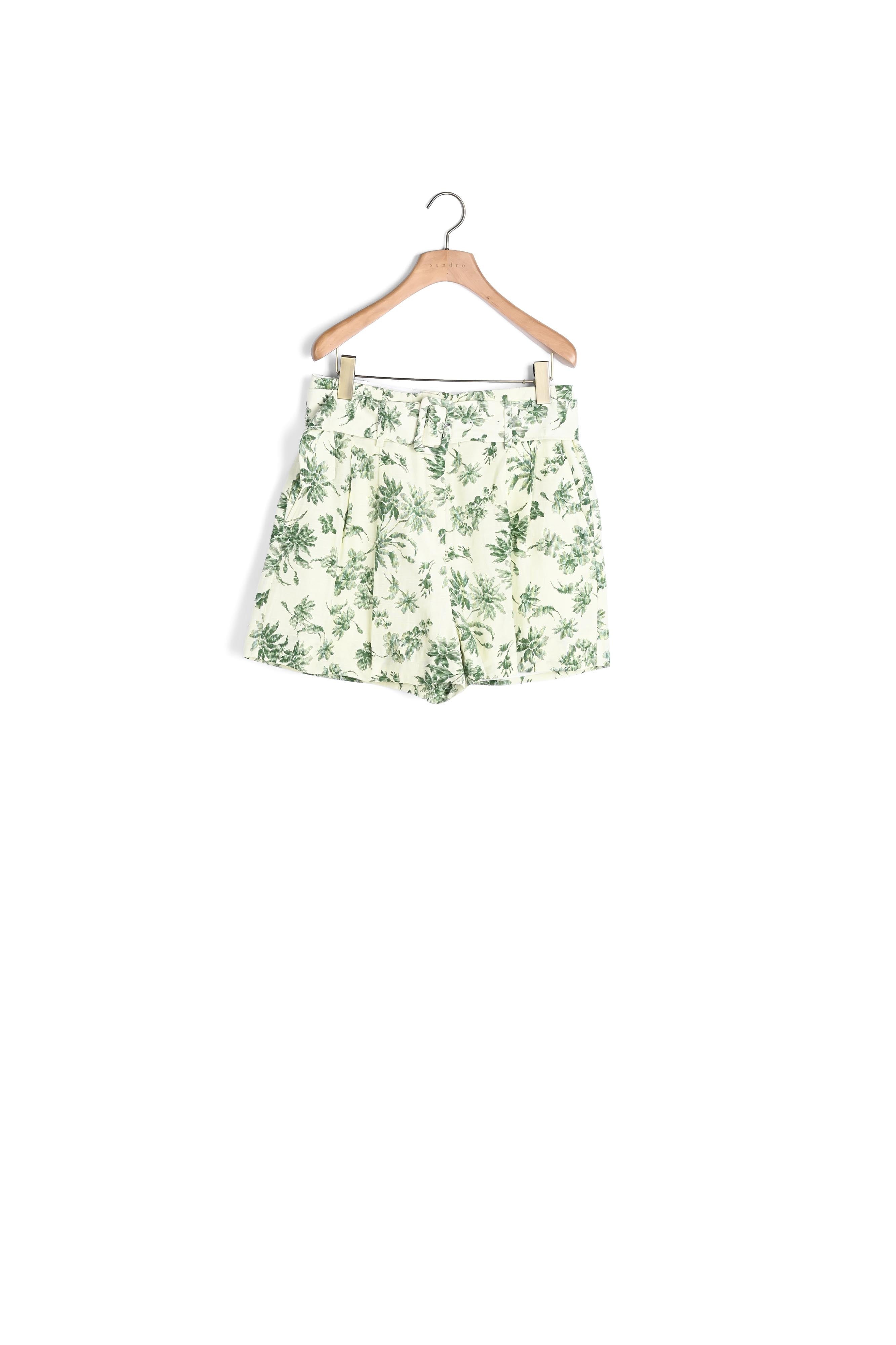 Short large imprimé palmiers Sandro seconde main