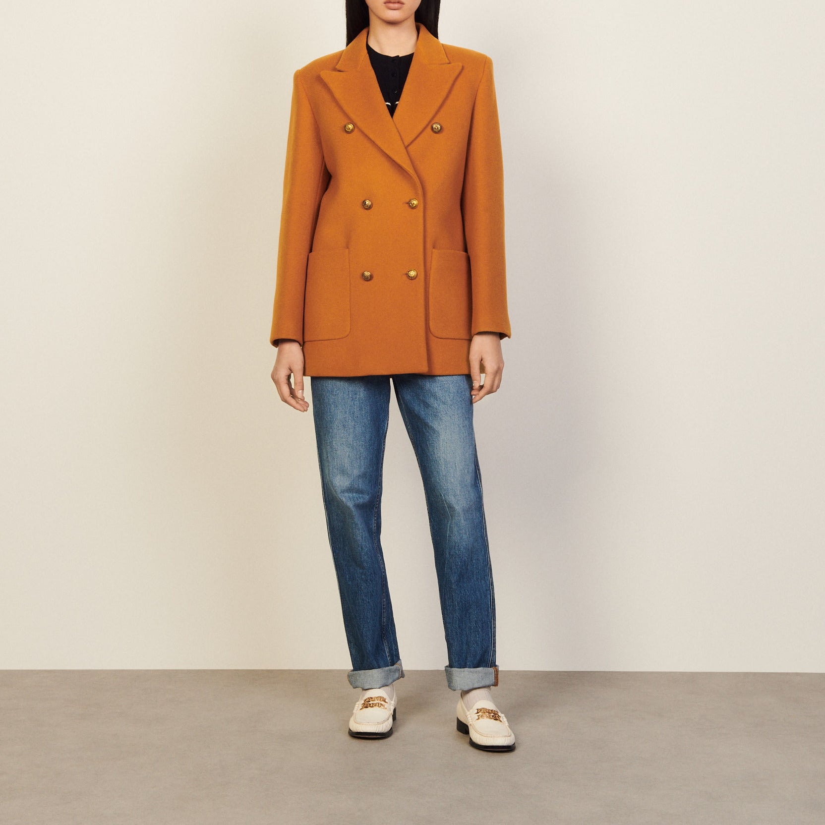 Outerwear Bronze Sandro seconde main