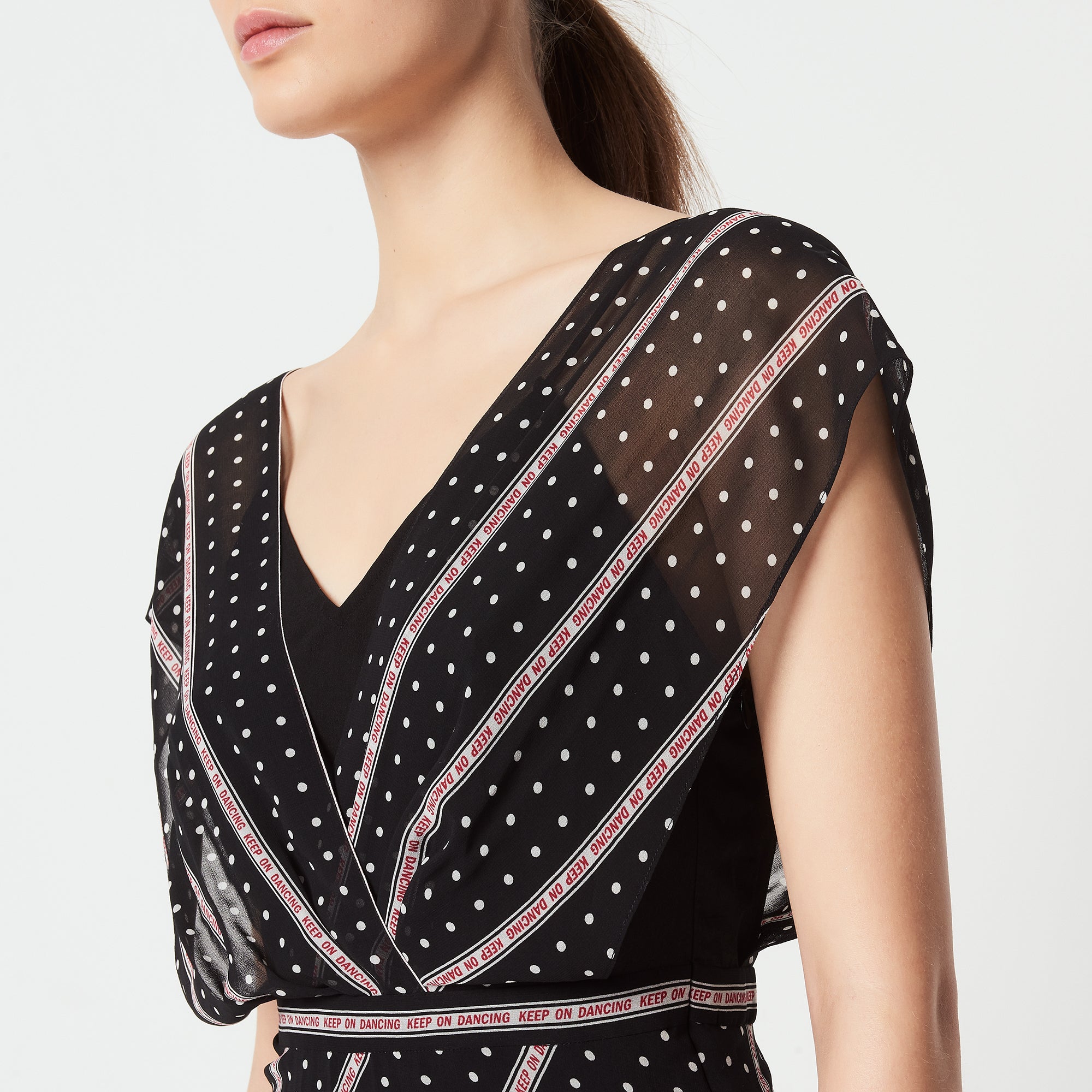 Robe longue imprimée Keep on Dancing Sandro seconde main