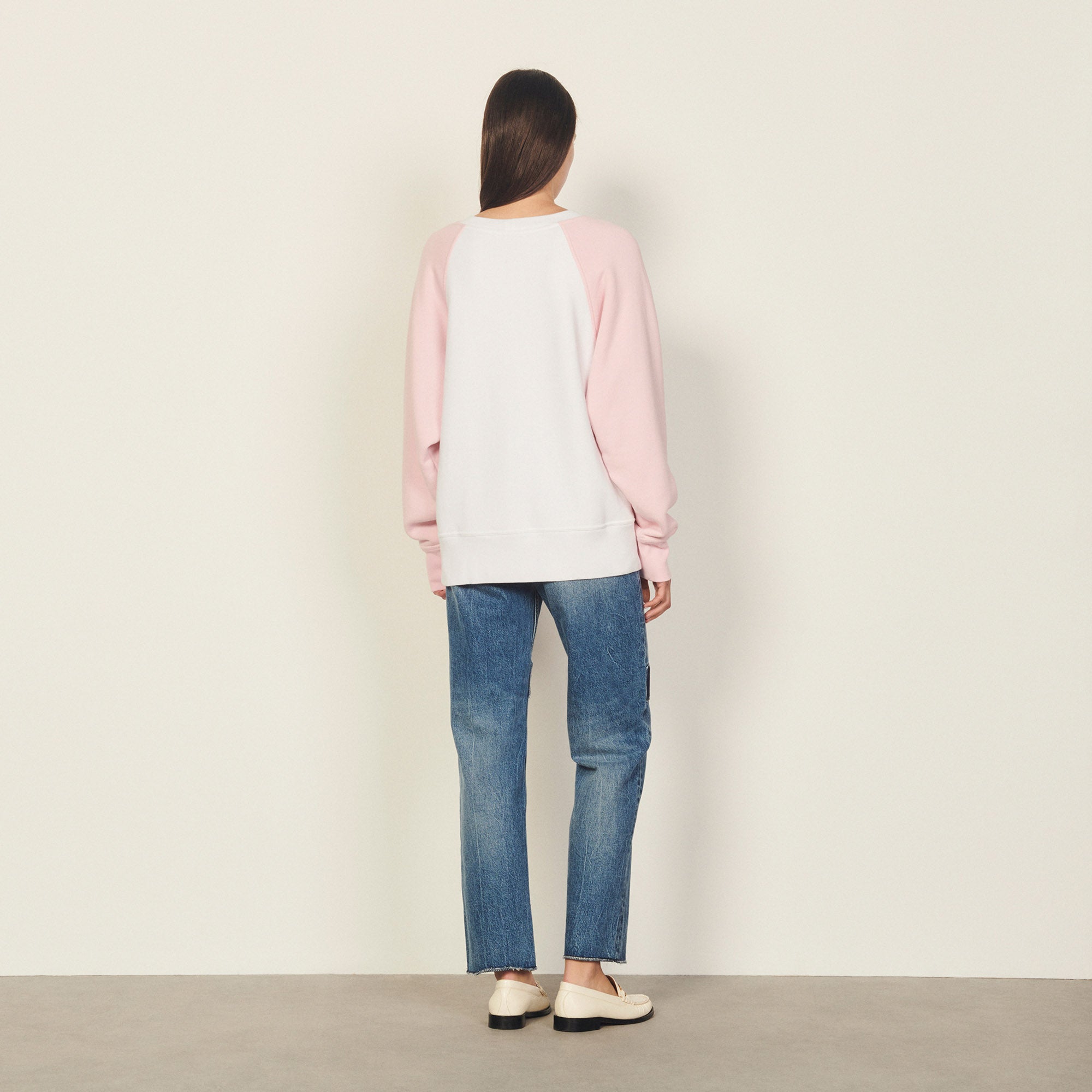 Sweatshirt blanc Sandro seconde main