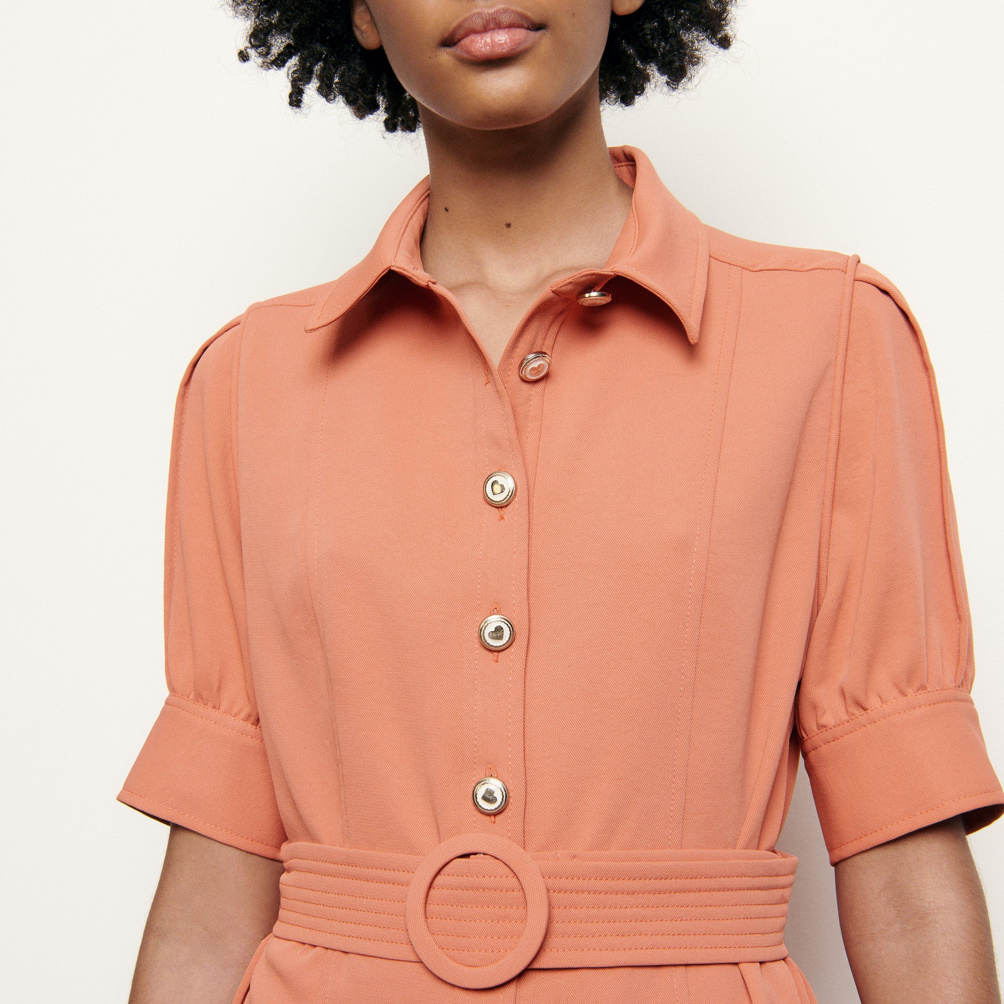 Robe Chemise à boutons fantaisies Sandro seconde main