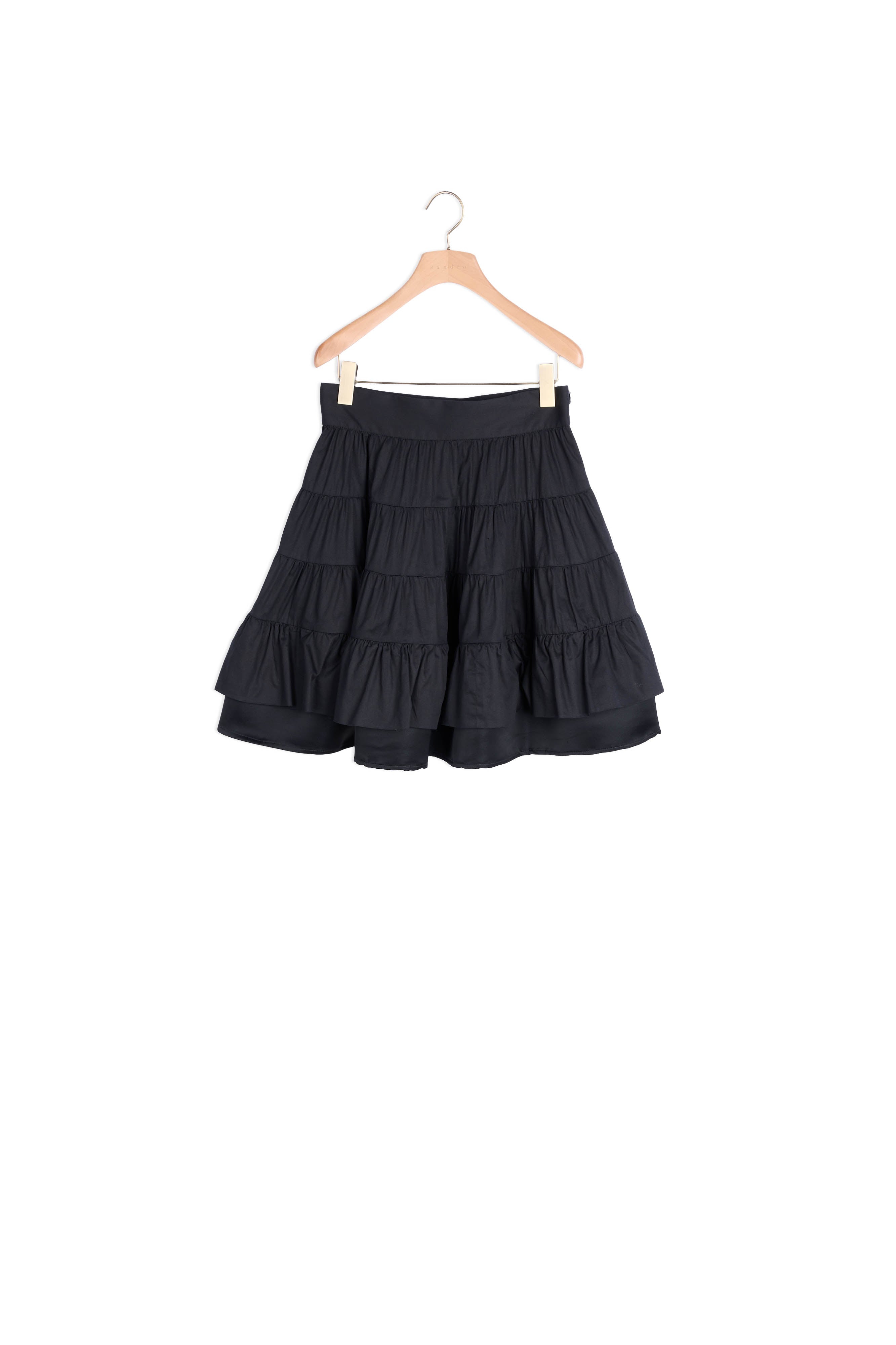 Jupe courte bi-matière Sandro seconde main