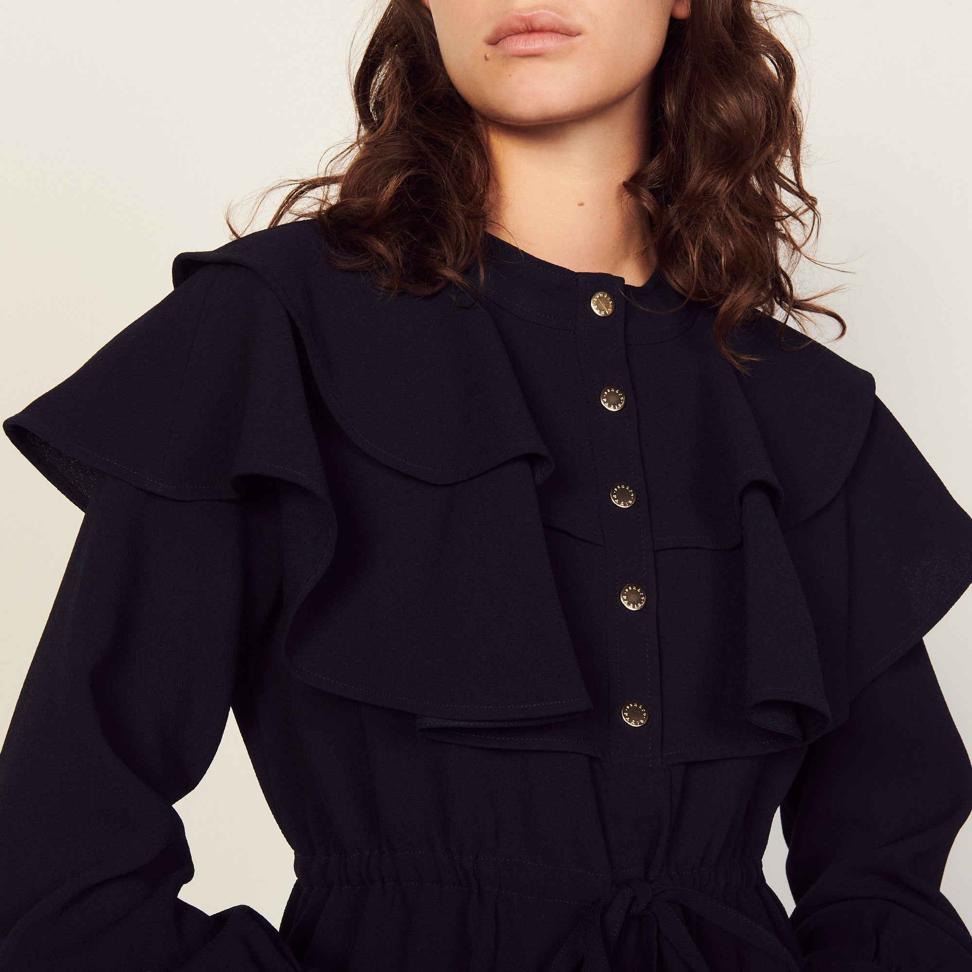 Robe avec volants oversize Sandro seconde main