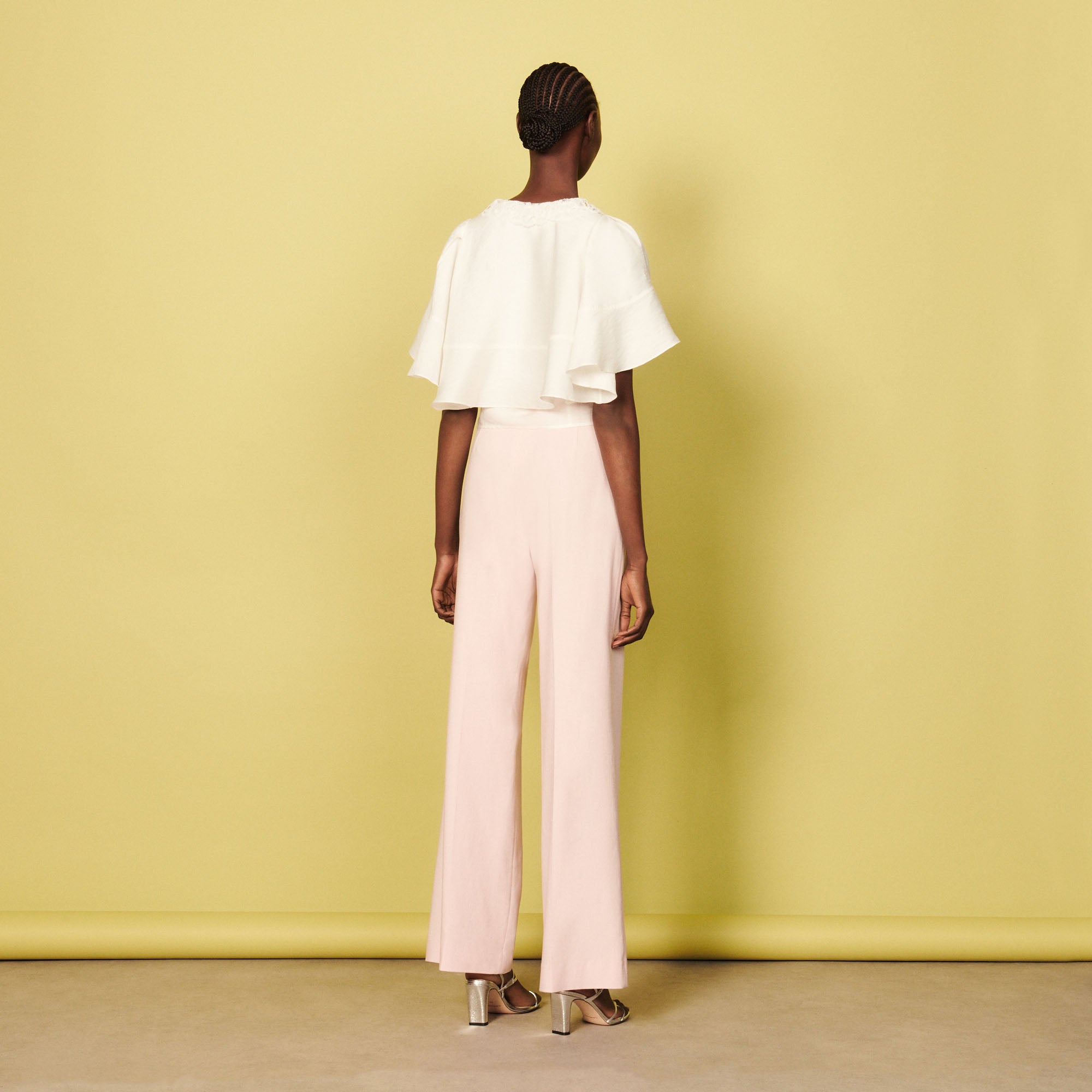 Chemisier court à cape volantée Sandro seconde main