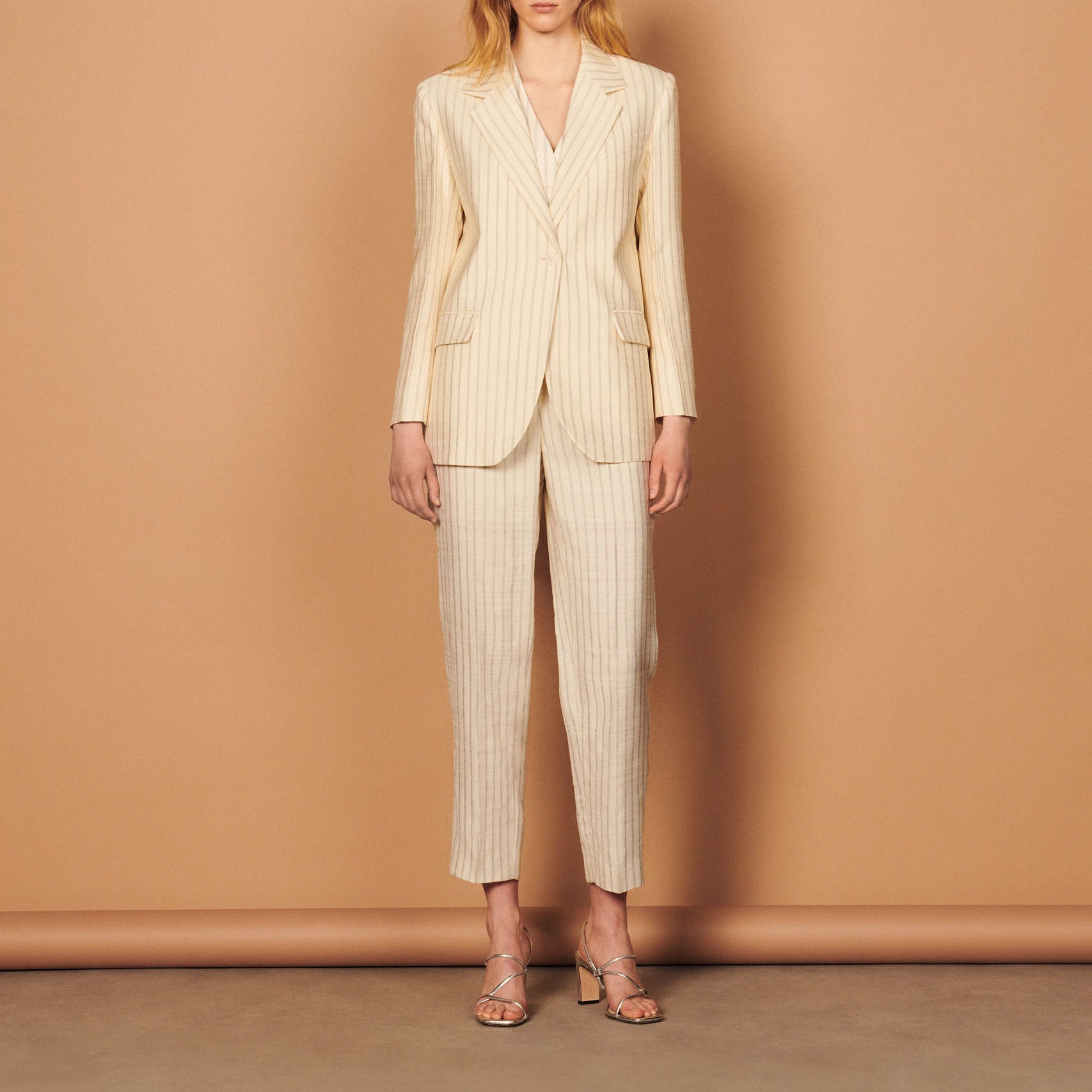 Veste de tailleur rayée Sandro seconde main