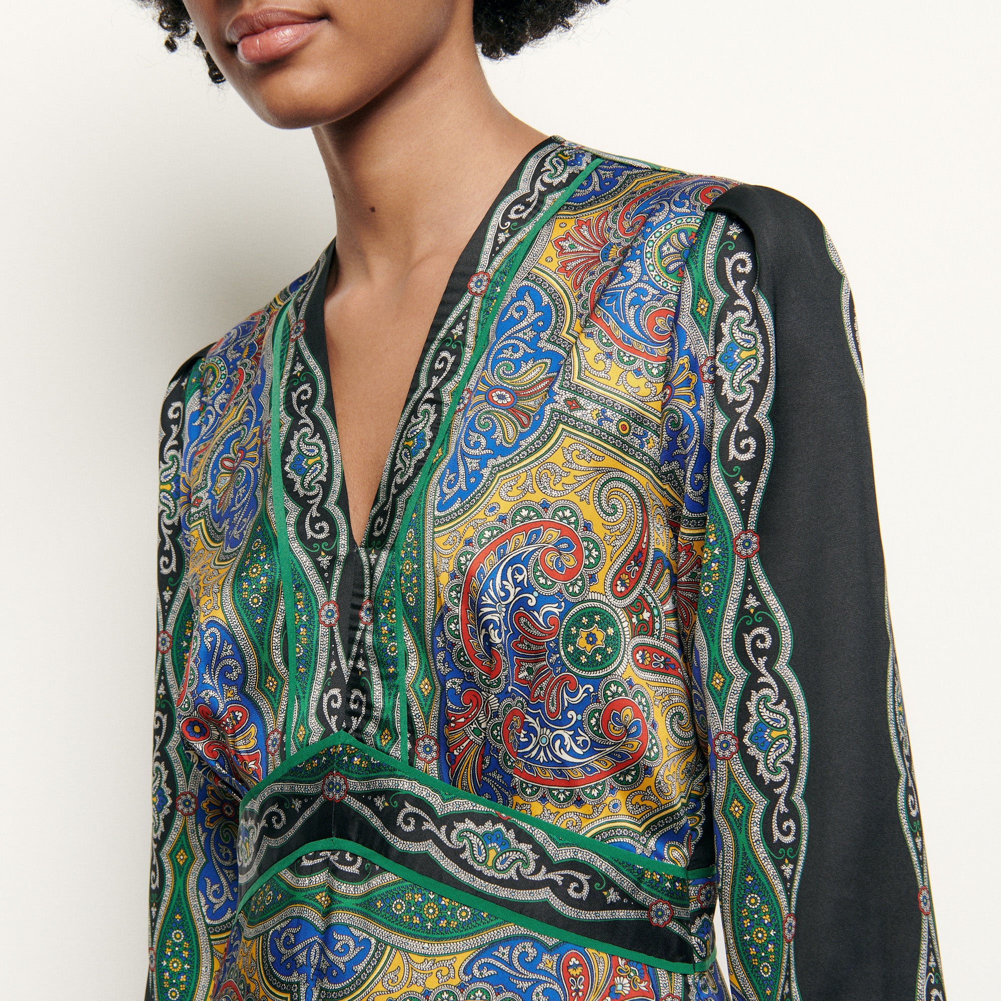 Robe courte imprimée Sandro seconde main