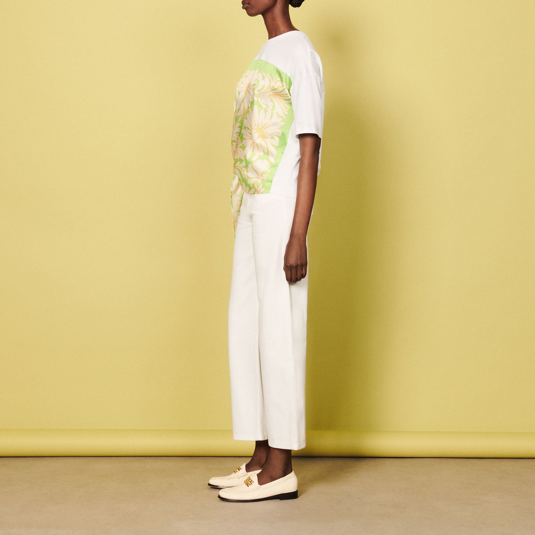 Tee-shirt foulard en coton biologique Sandro seconde main