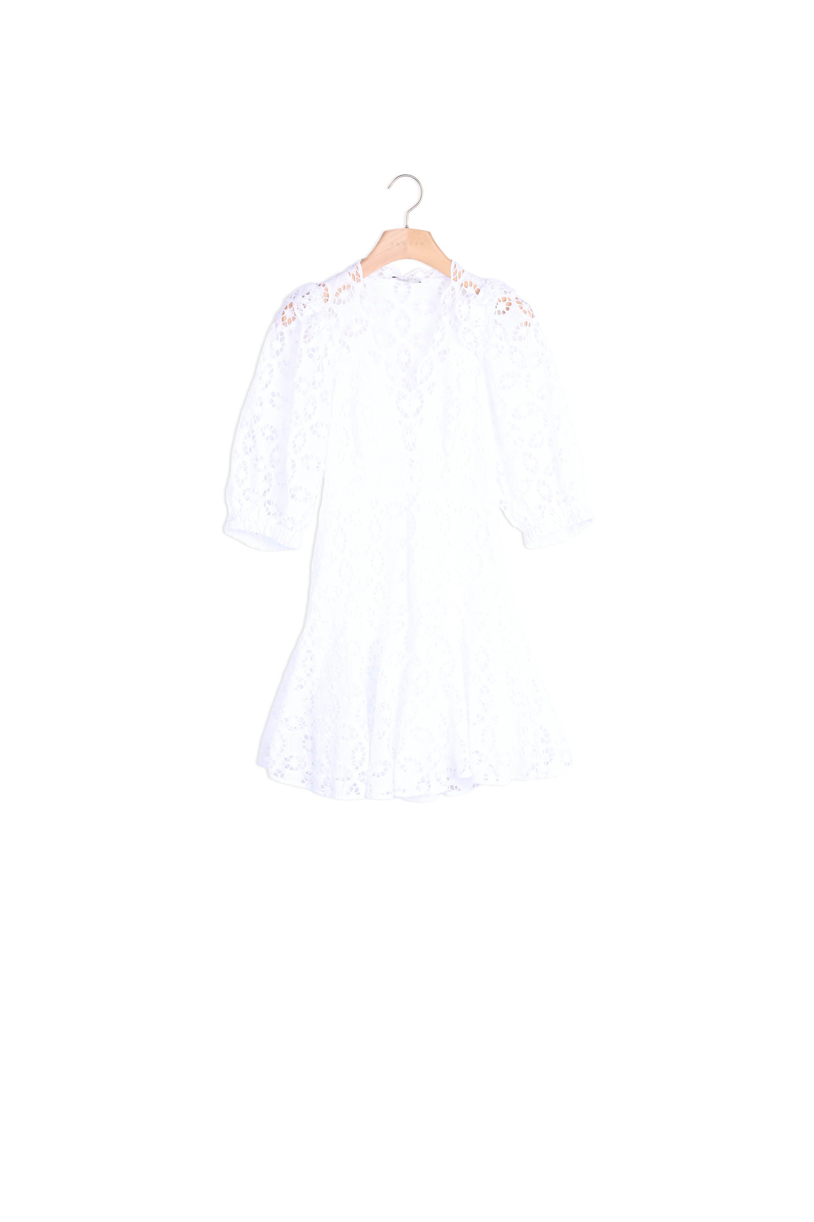 Robe blanc Sandro seconde main