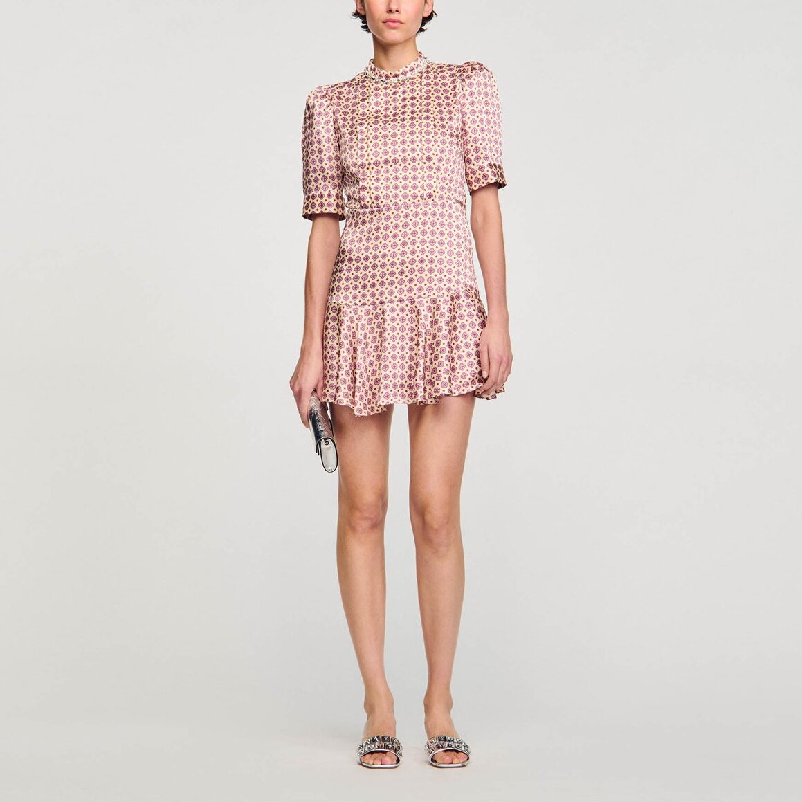 Robe courte imprimée Sandro seconde main