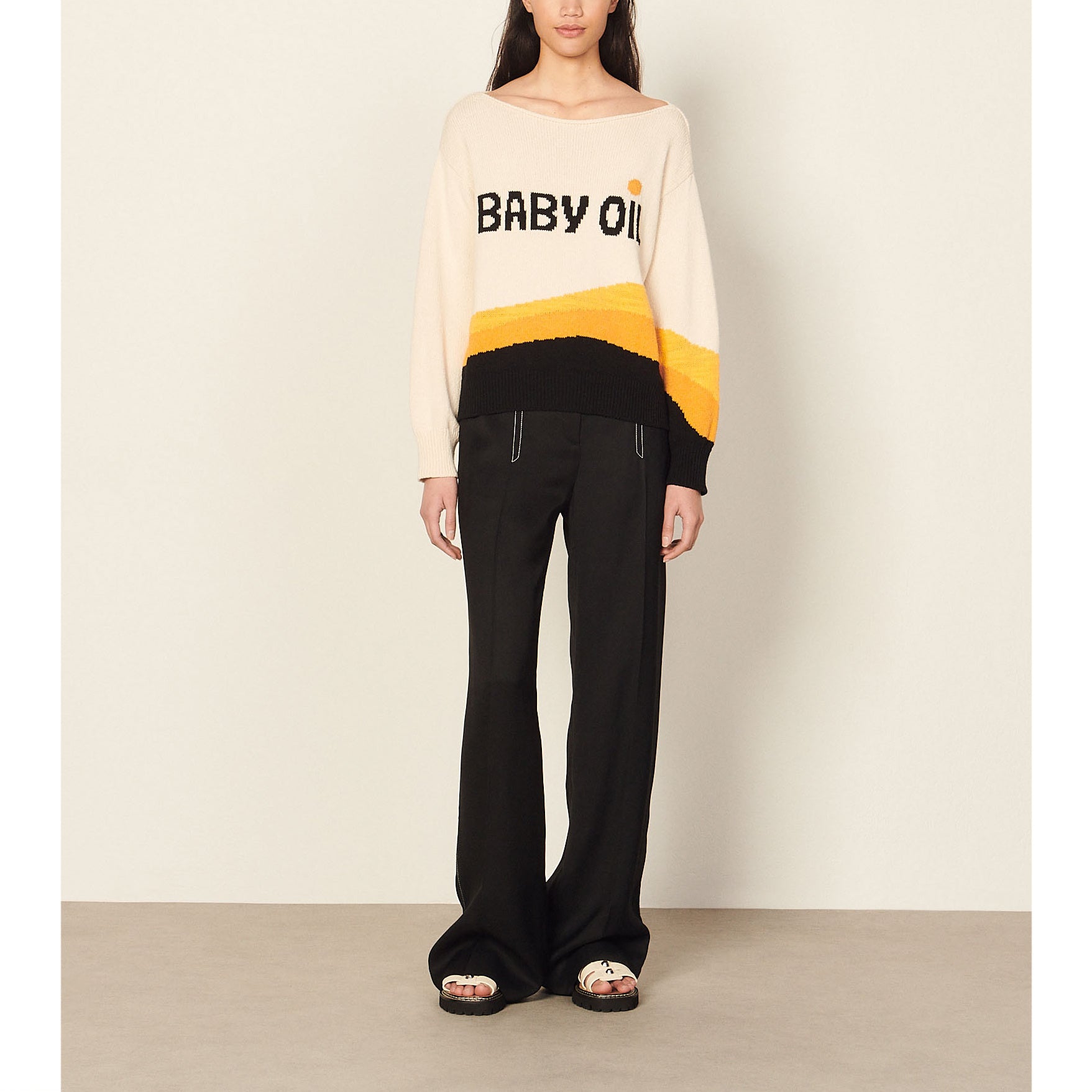 Pull graphique Sandro seconde main