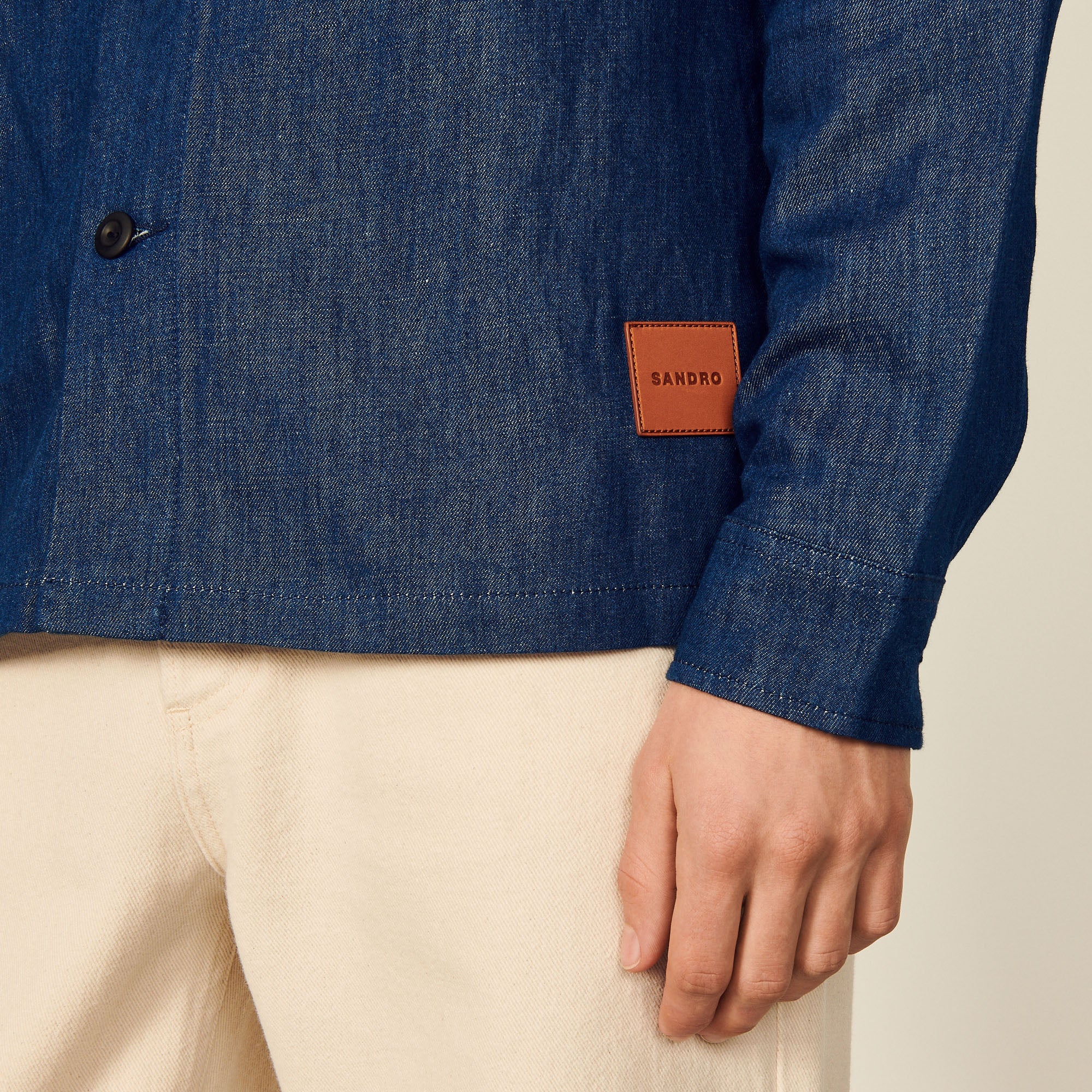 SurChemise en lin et coton biologique Sandro seconde main