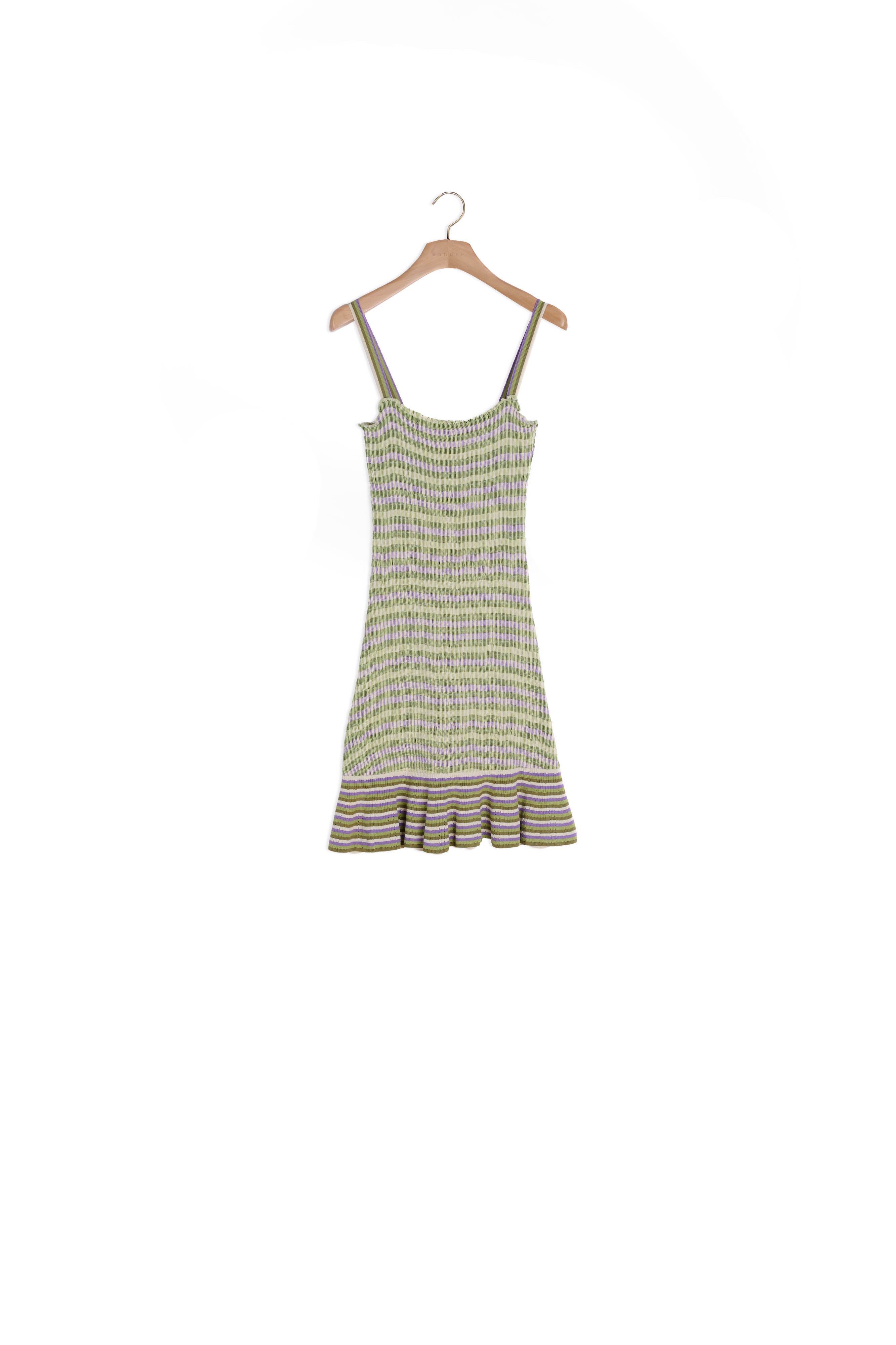 Robe en Maille smockée Sandro seconde main