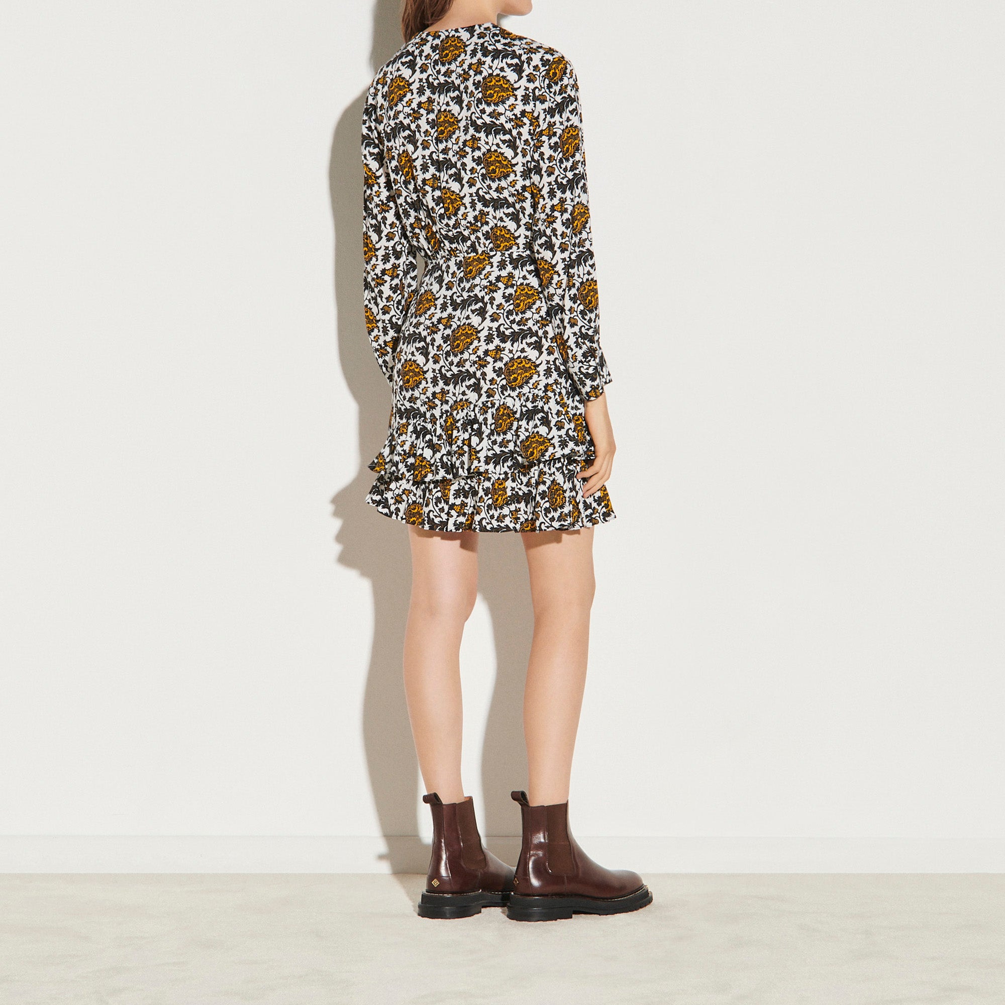 Robe courte imprimée Sandro seconde main