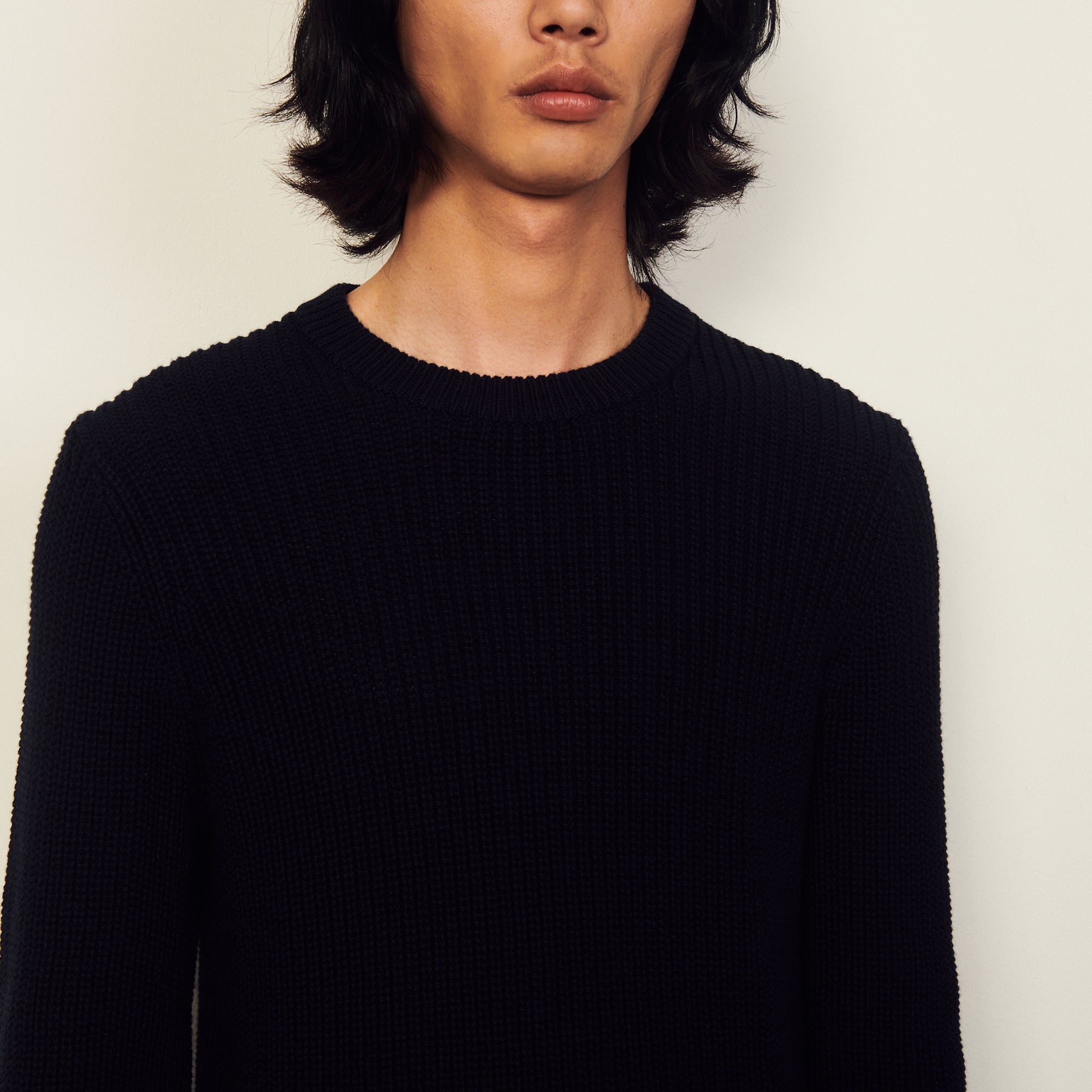 Pull en coton et soie Sandro seconde main