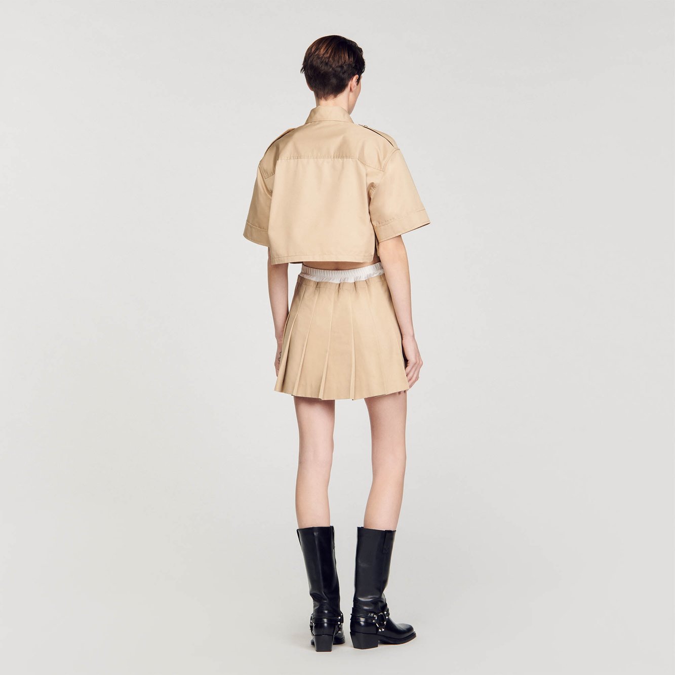 Chemise courte officier Sandro seconde main