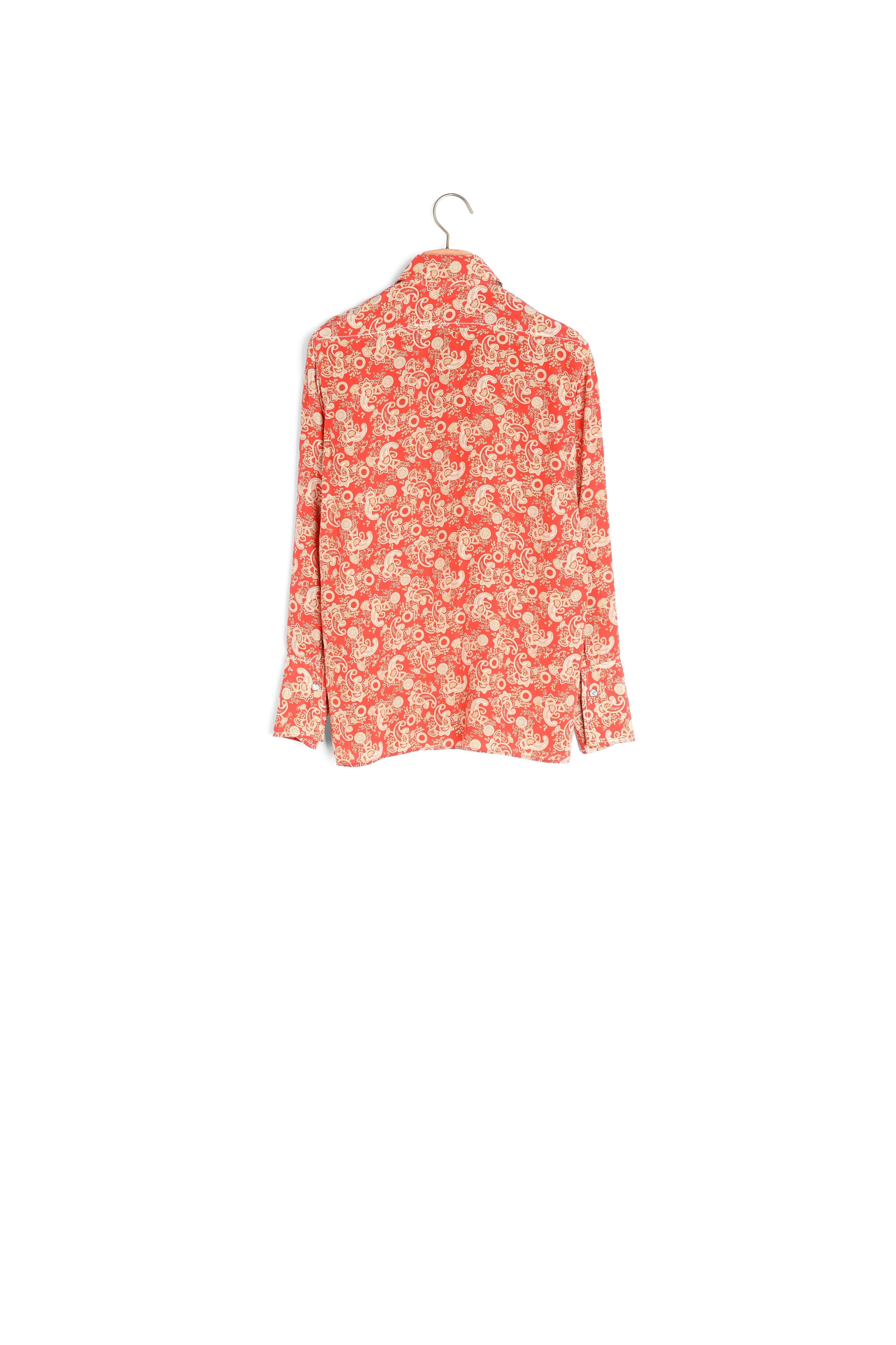 Chemise en soie imprimée Sandro seconde main