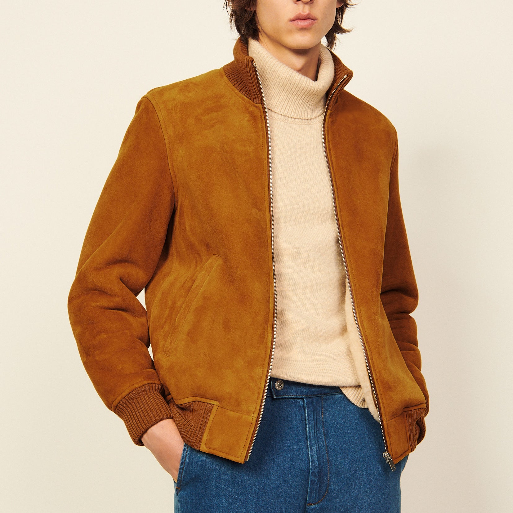 Blouson Camel Sandro seconde main