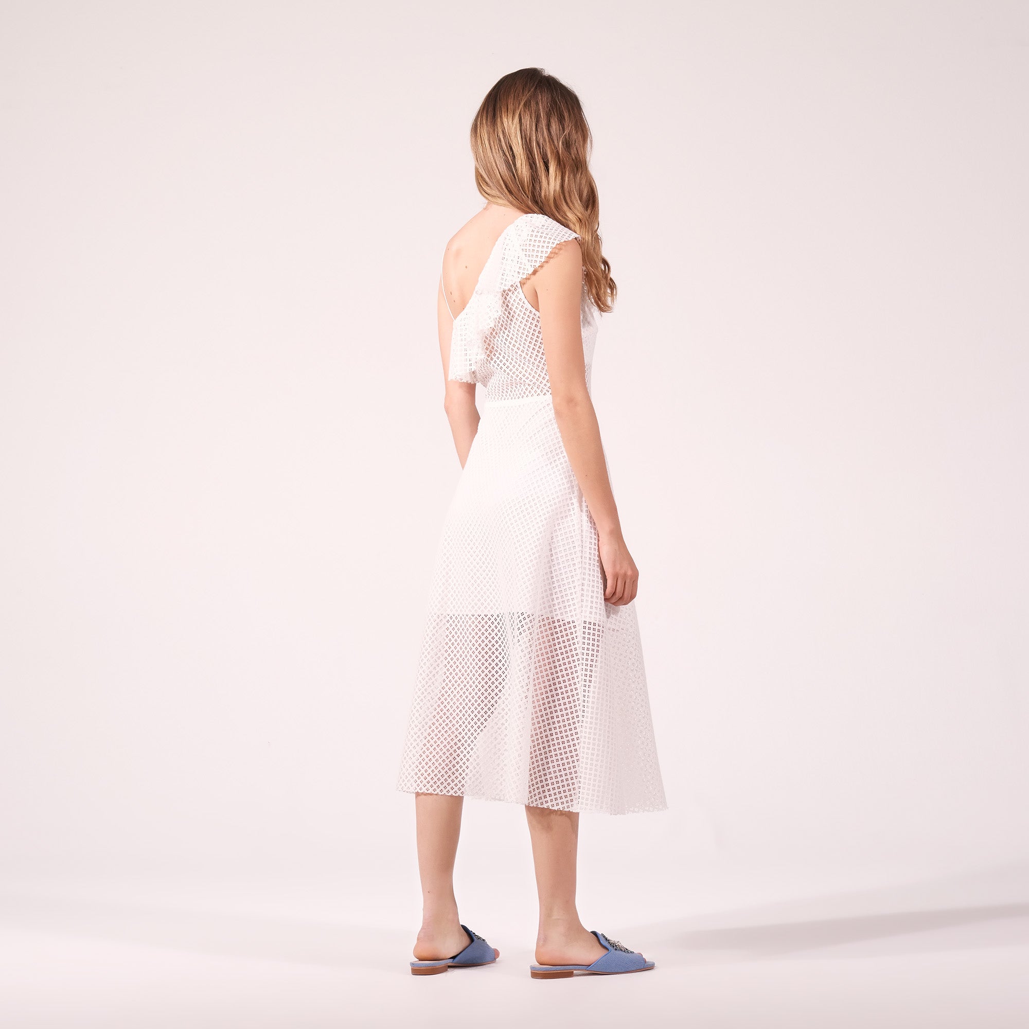 Robe asymétrique matière texturée Sandro seconde main