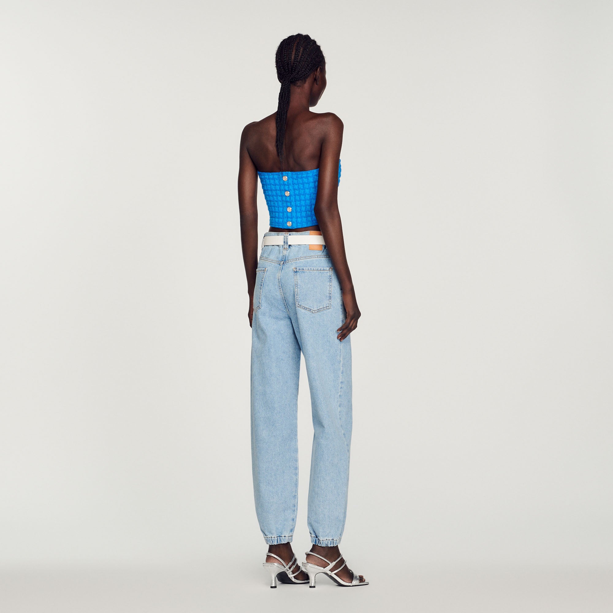 Bustier court en tweed Sandro seconde main